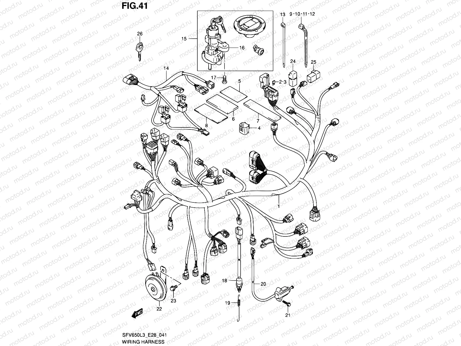 41 - WIRING HARNESS (SFV650AL3 E28)