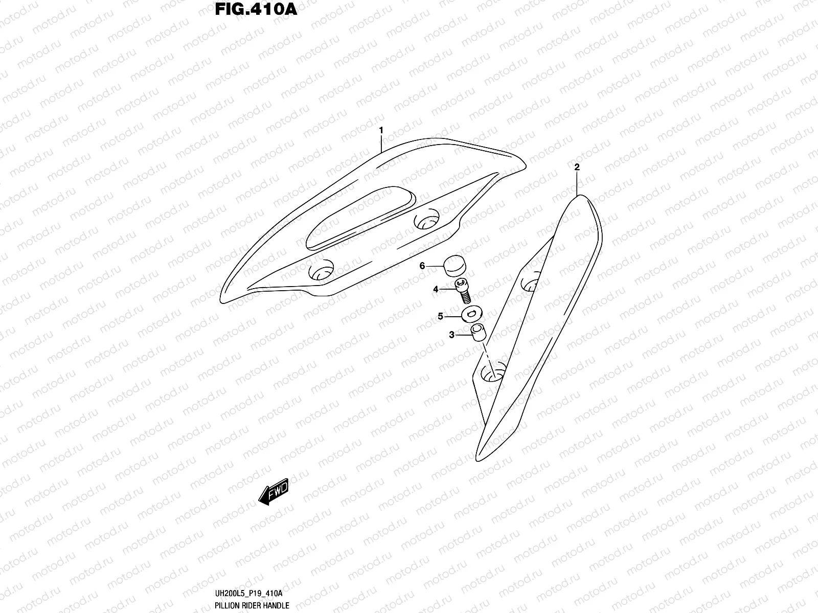 410A - PILLION RIDER HANDLE