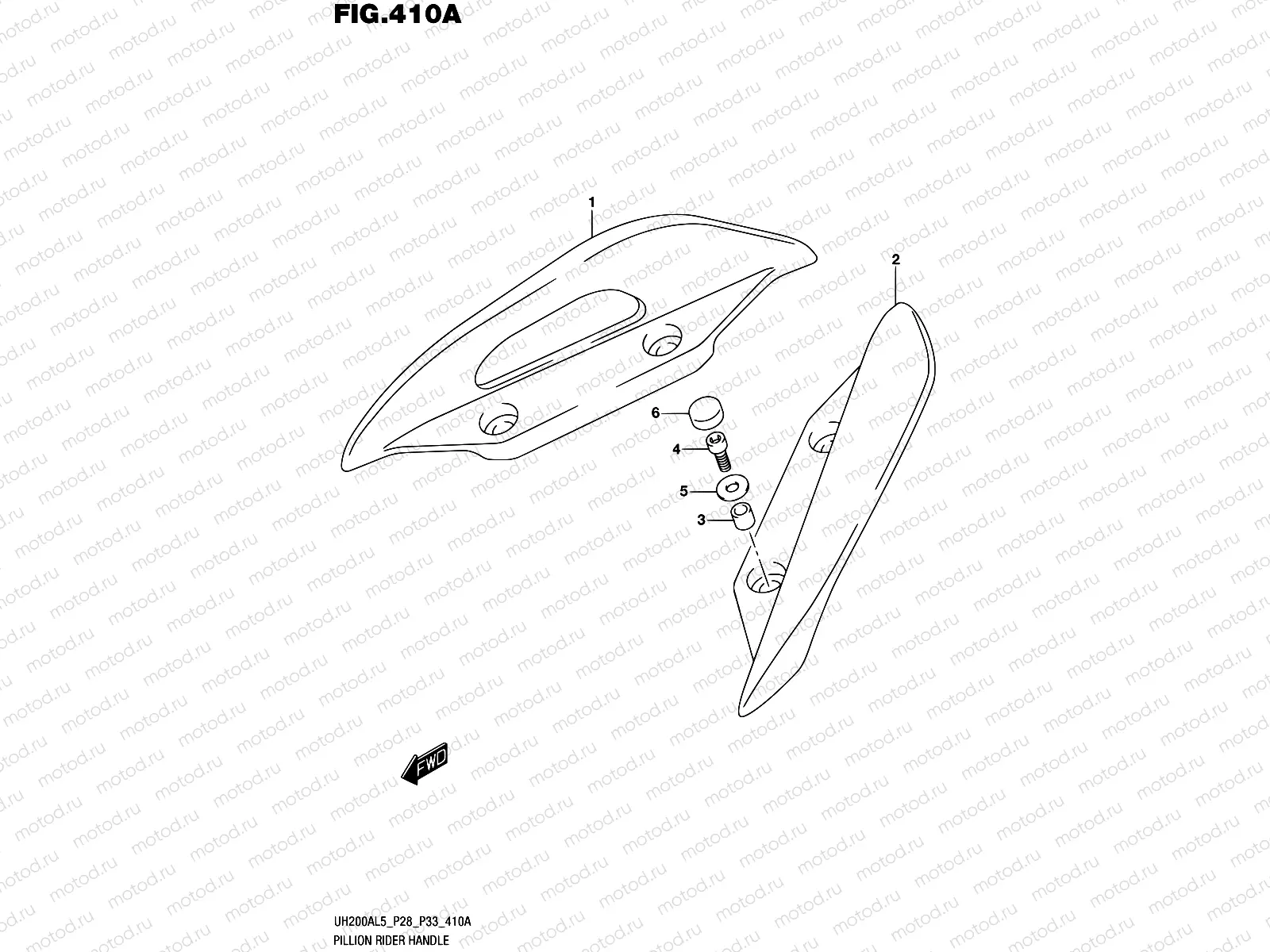 410A - PILLION RIDER HANDLE