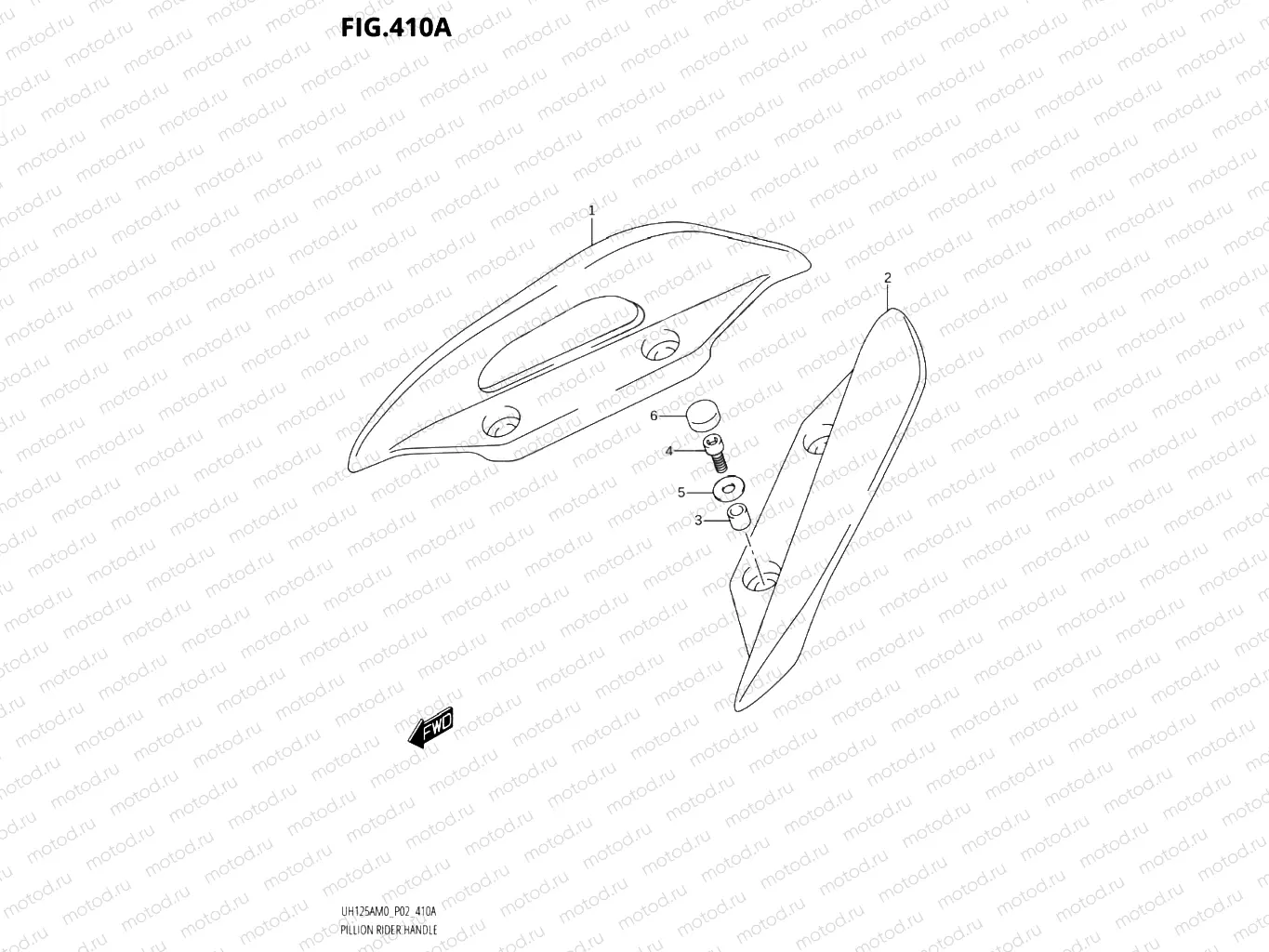 410A - PILLION RIDER HANDLE