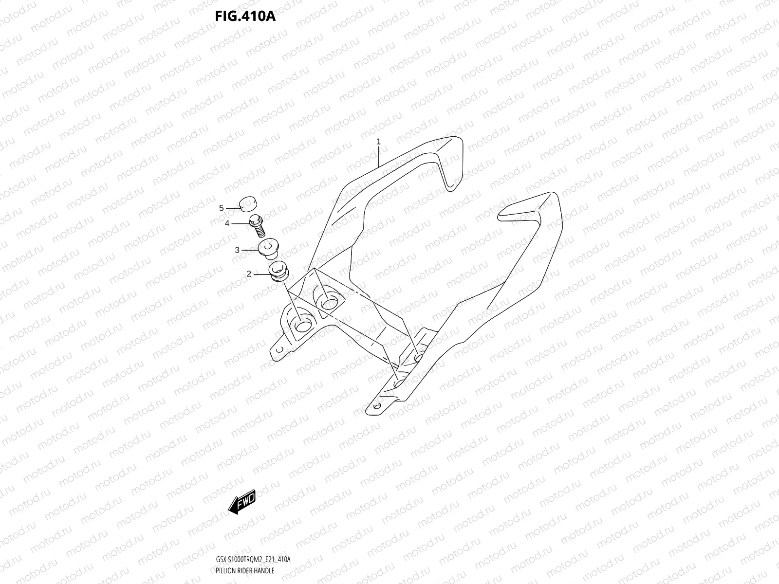 410A - PILLION RIDER HANDLE