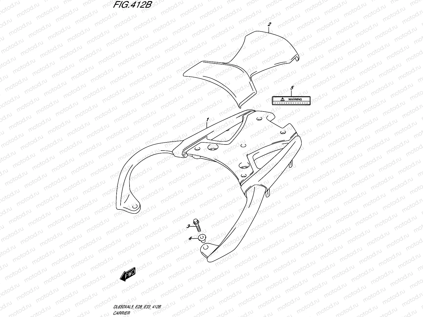 412B - CARRIER (DL650XAL5 E33)