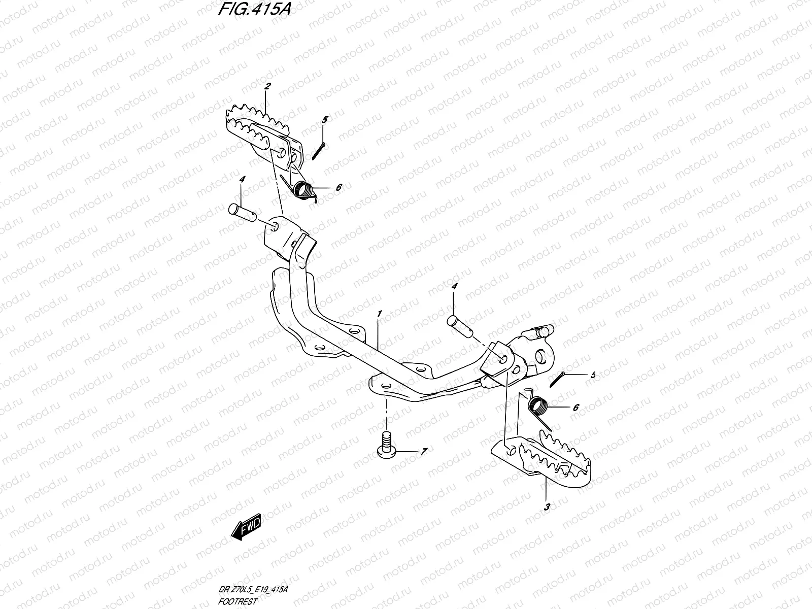 415A - FOOTREST