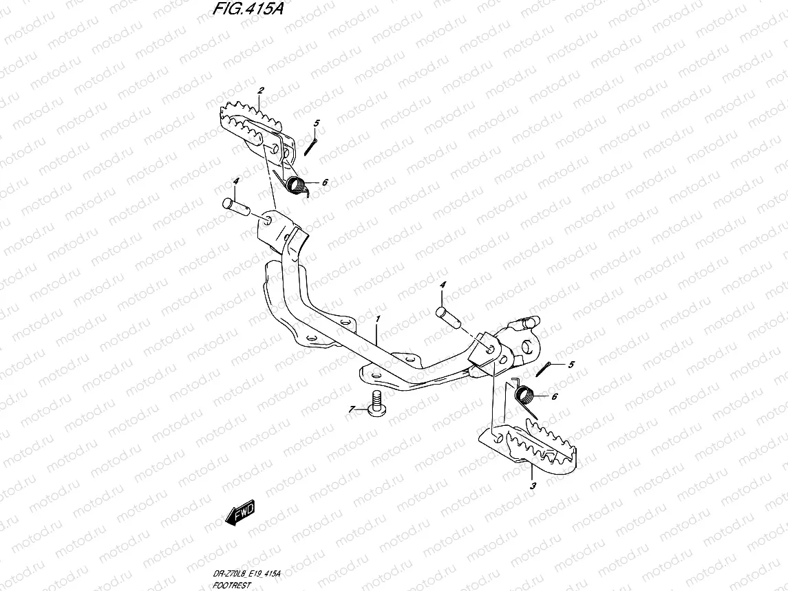415A - FOOTREST