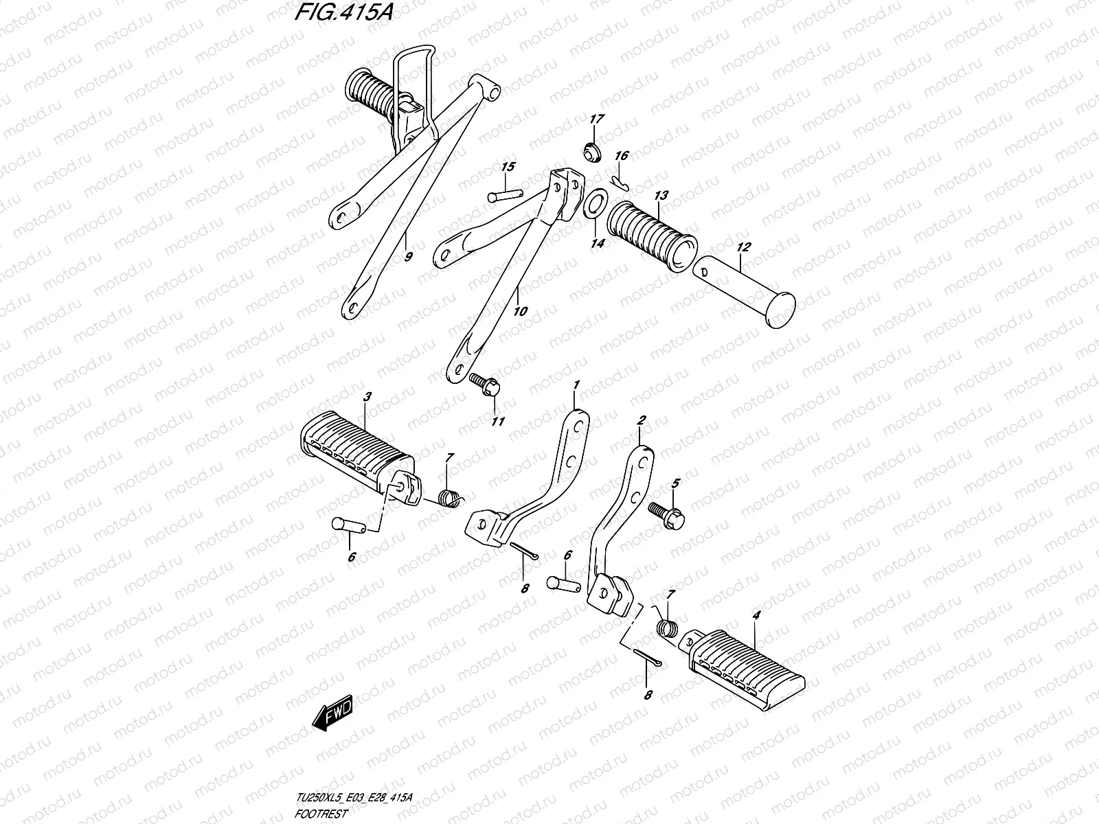 415A - FOOTREST