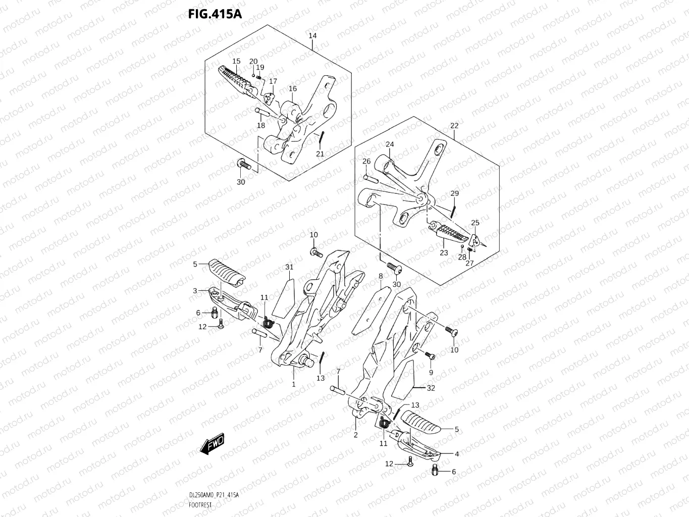 415A - FOOTREST