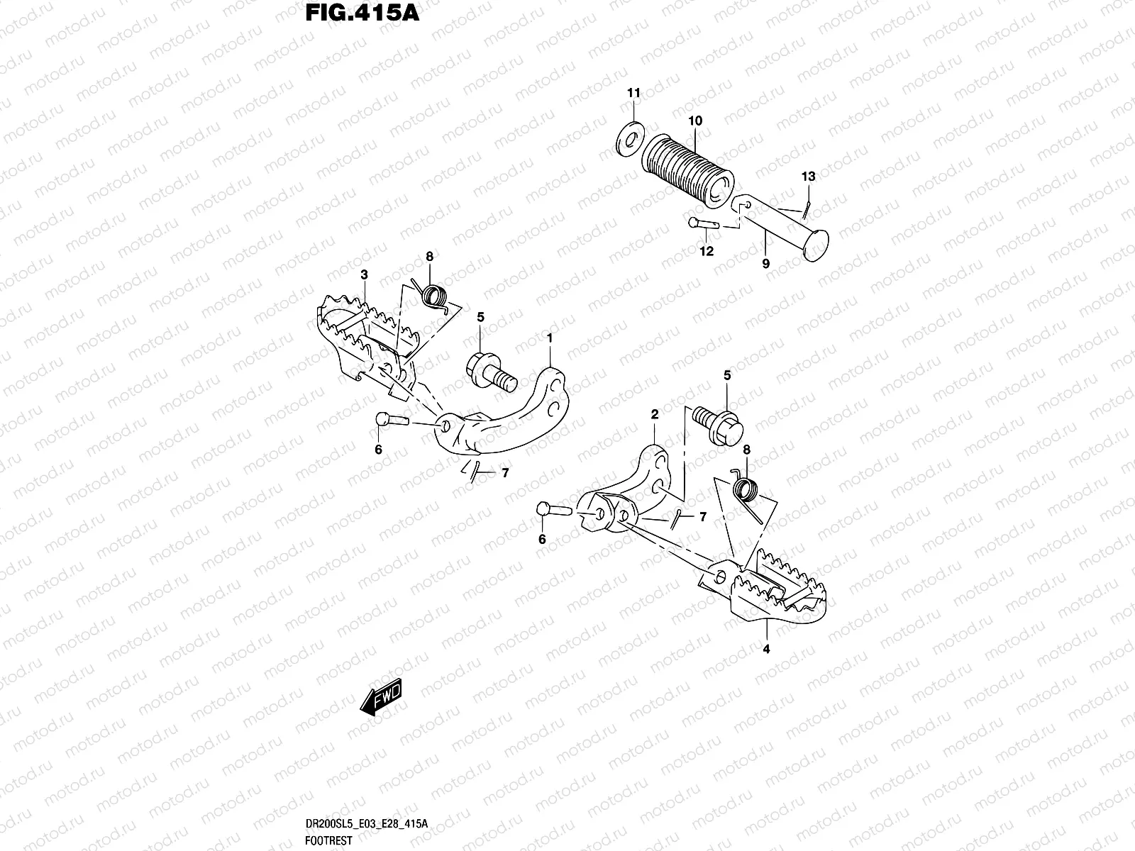 415A - FOOTREST