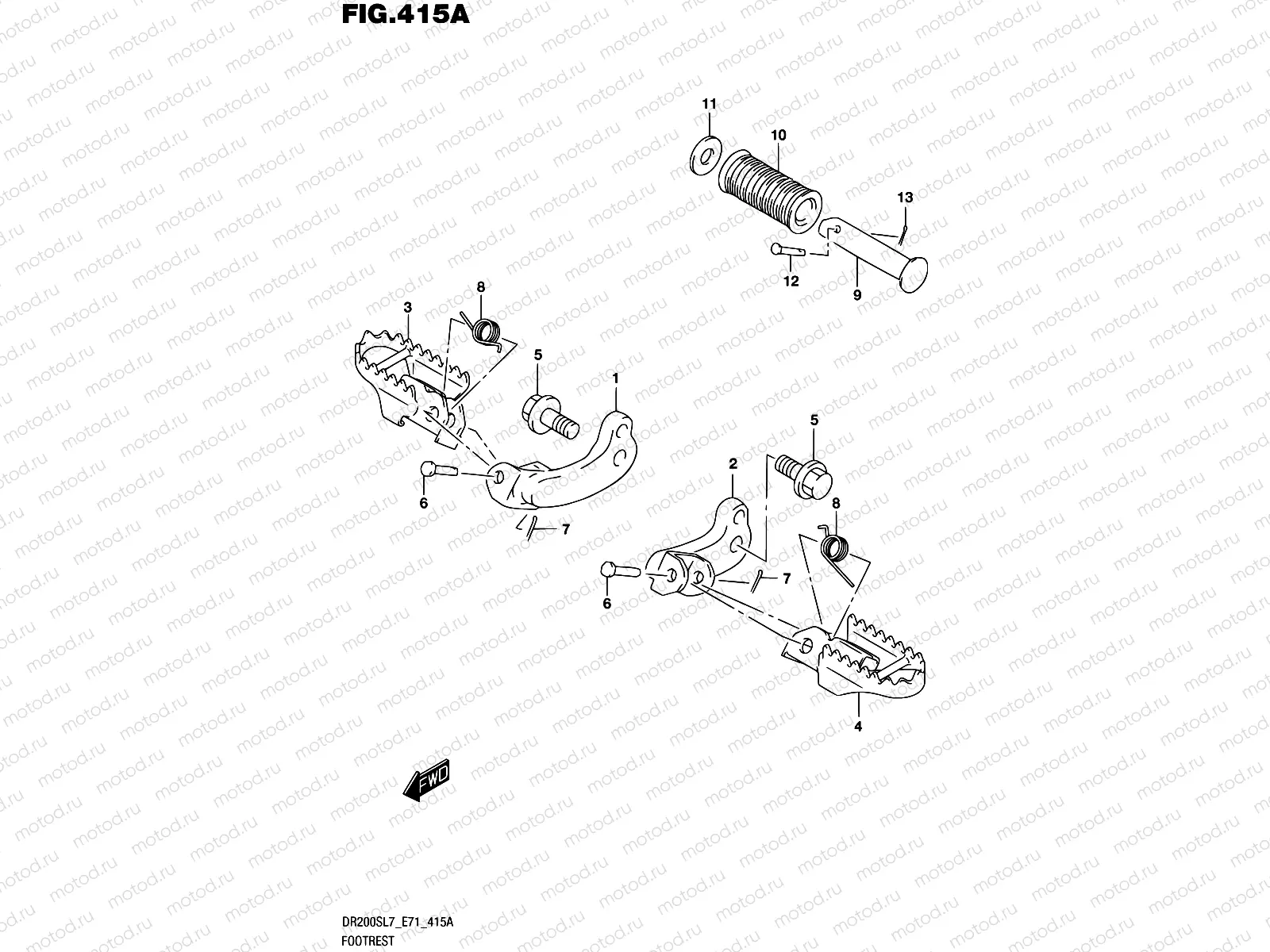 415A - FOOTREST
