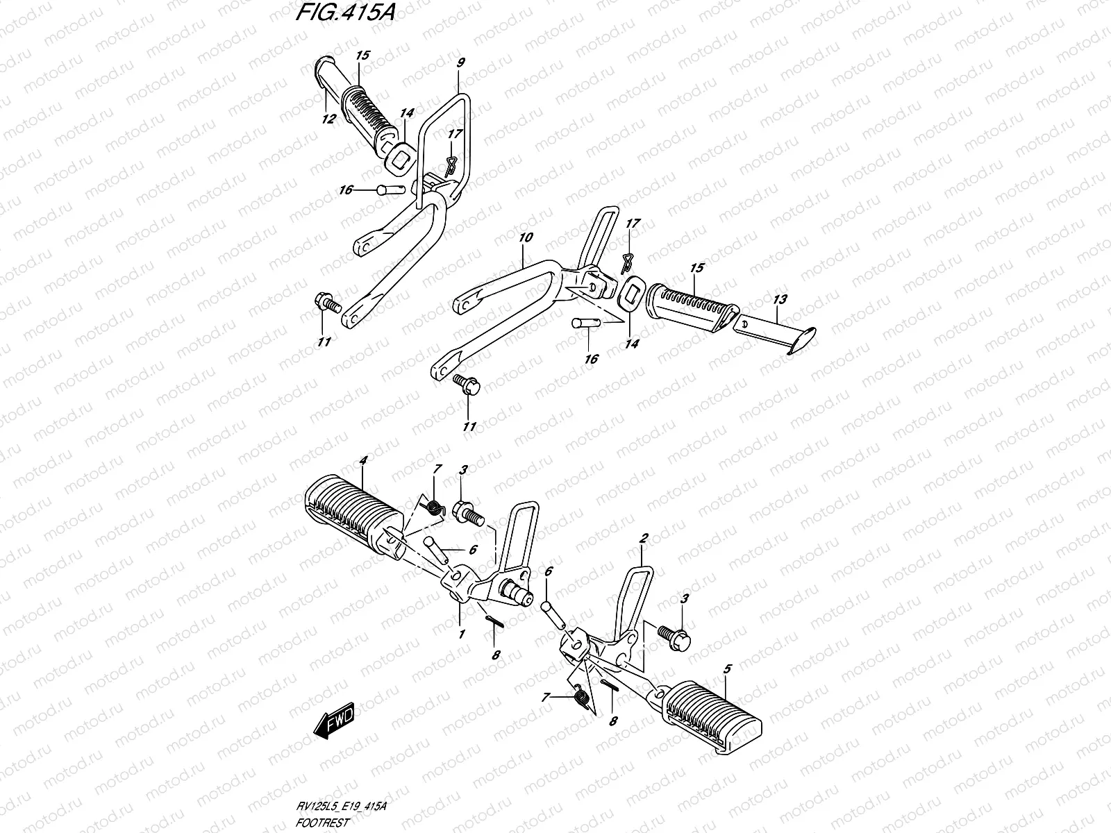 415A - FOOTREST
