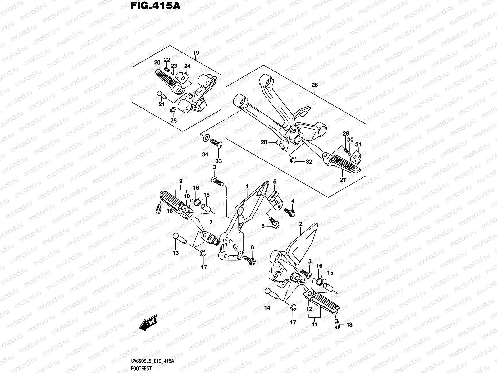 415A - FOOTREST