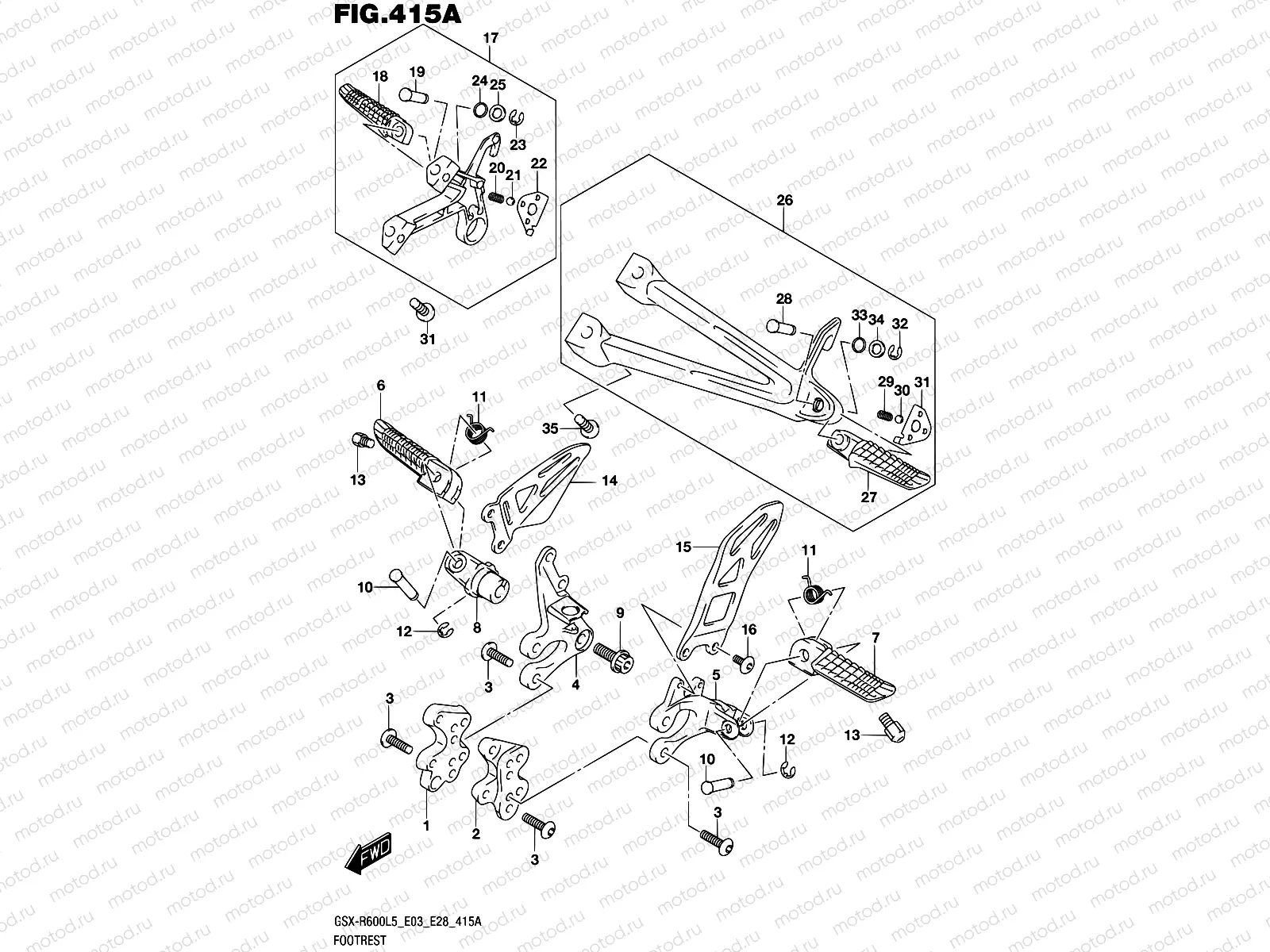 415A - FOOTREST