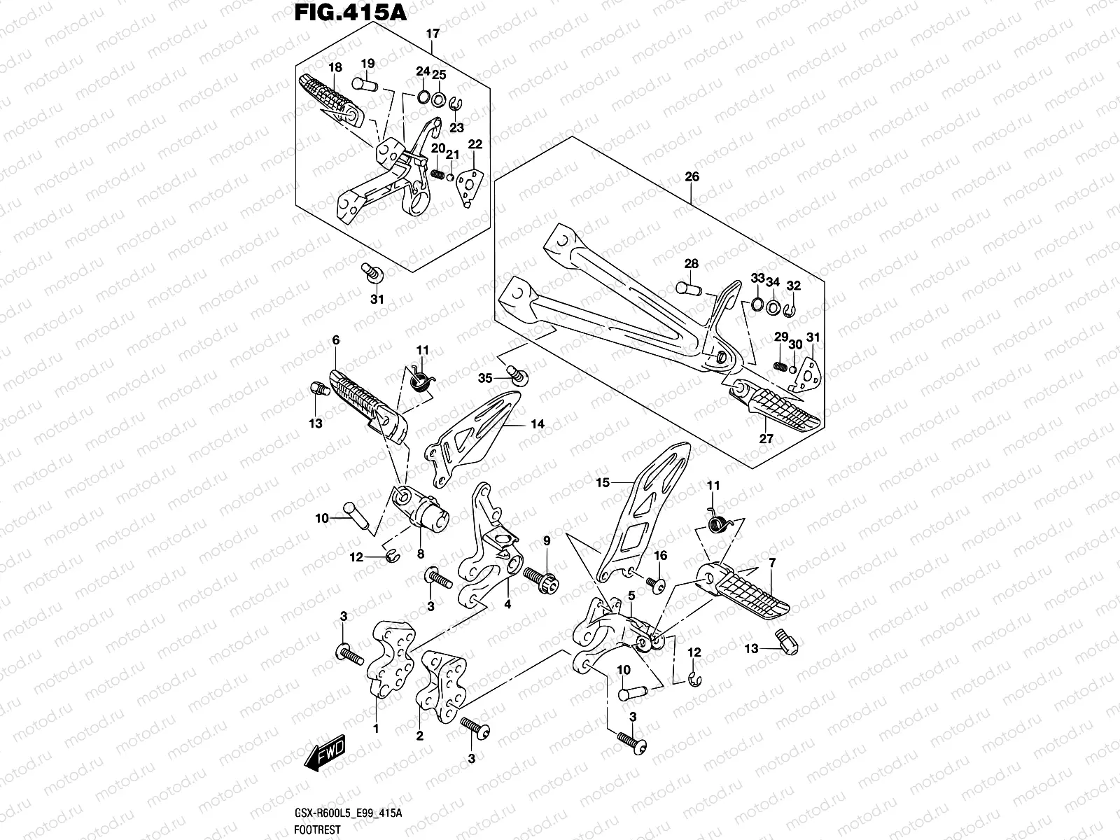 415A - FOOTREST
