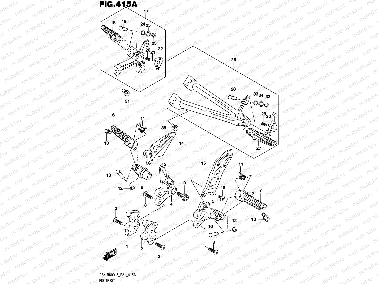 415A - FOOTREST