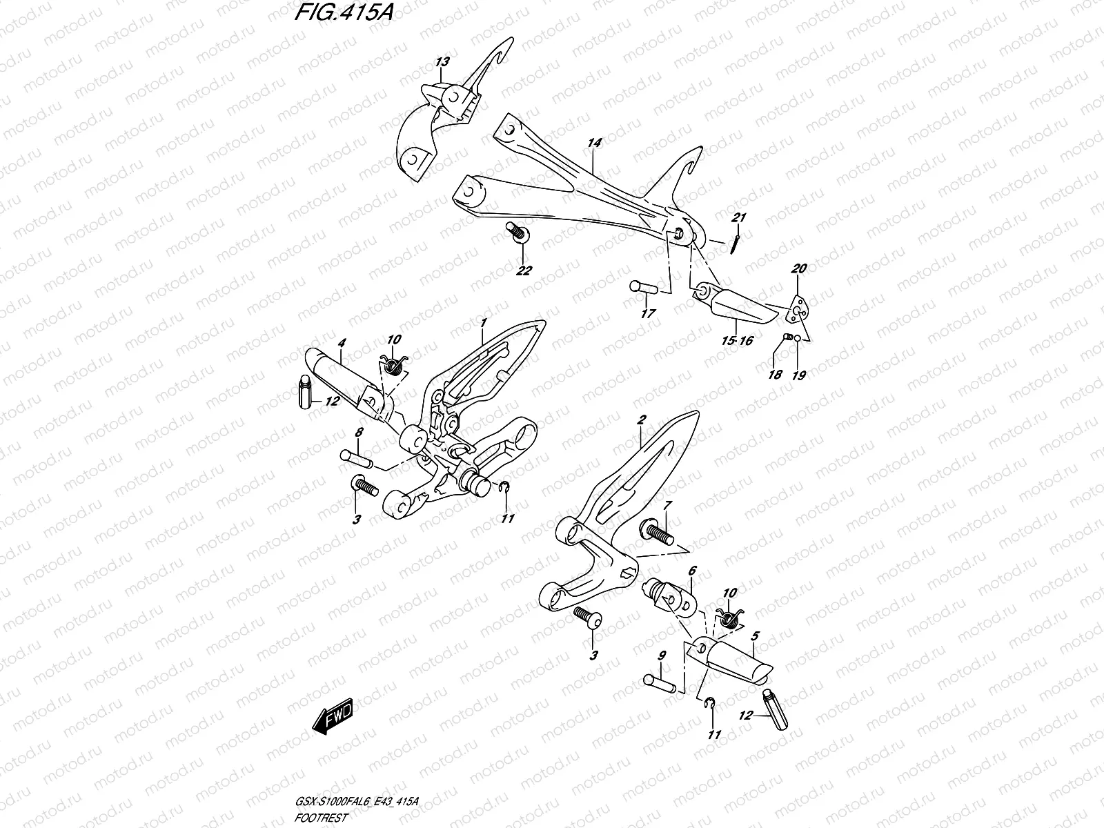 415A - FOOTREST