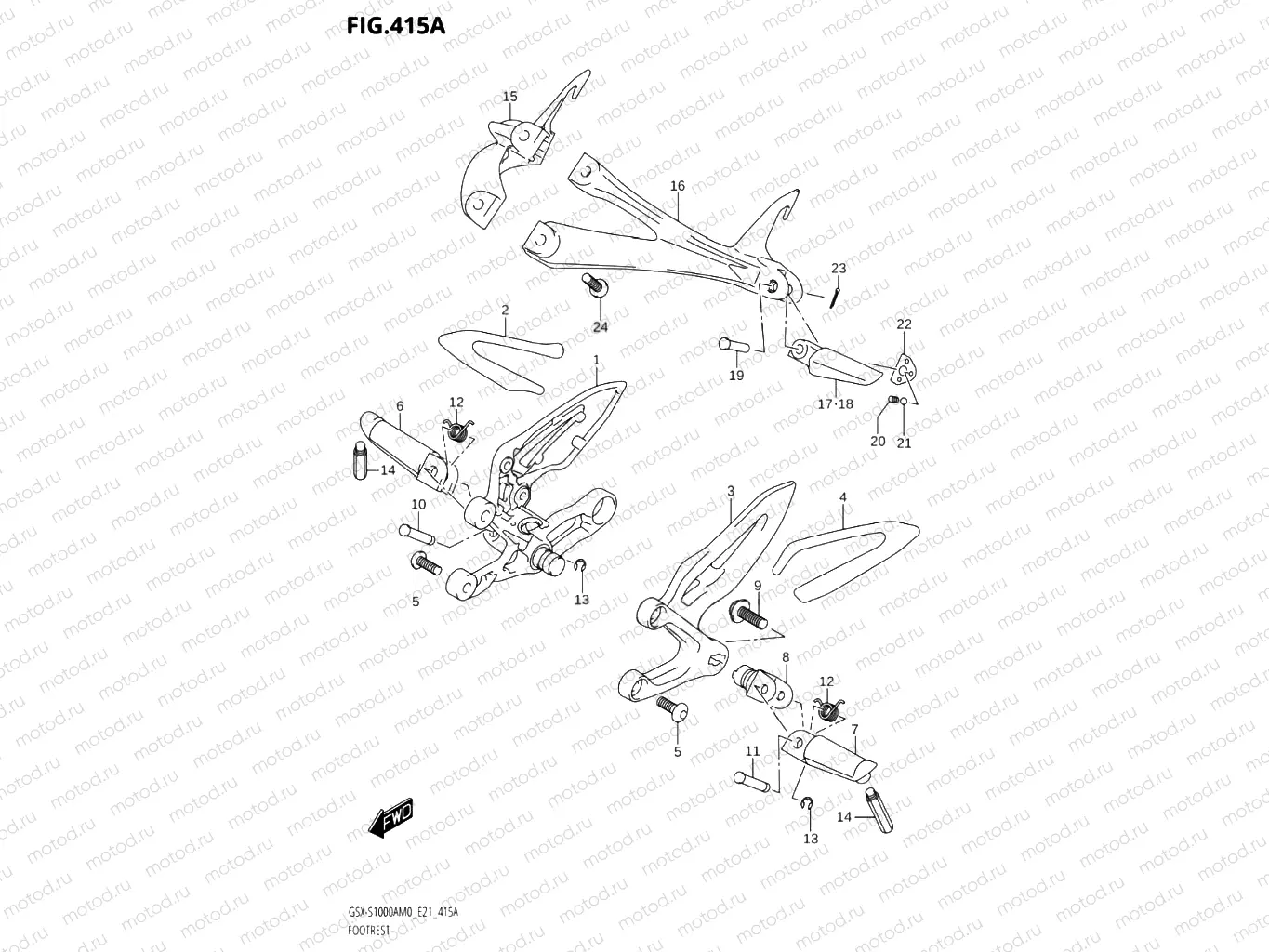 415A - FOOTREST