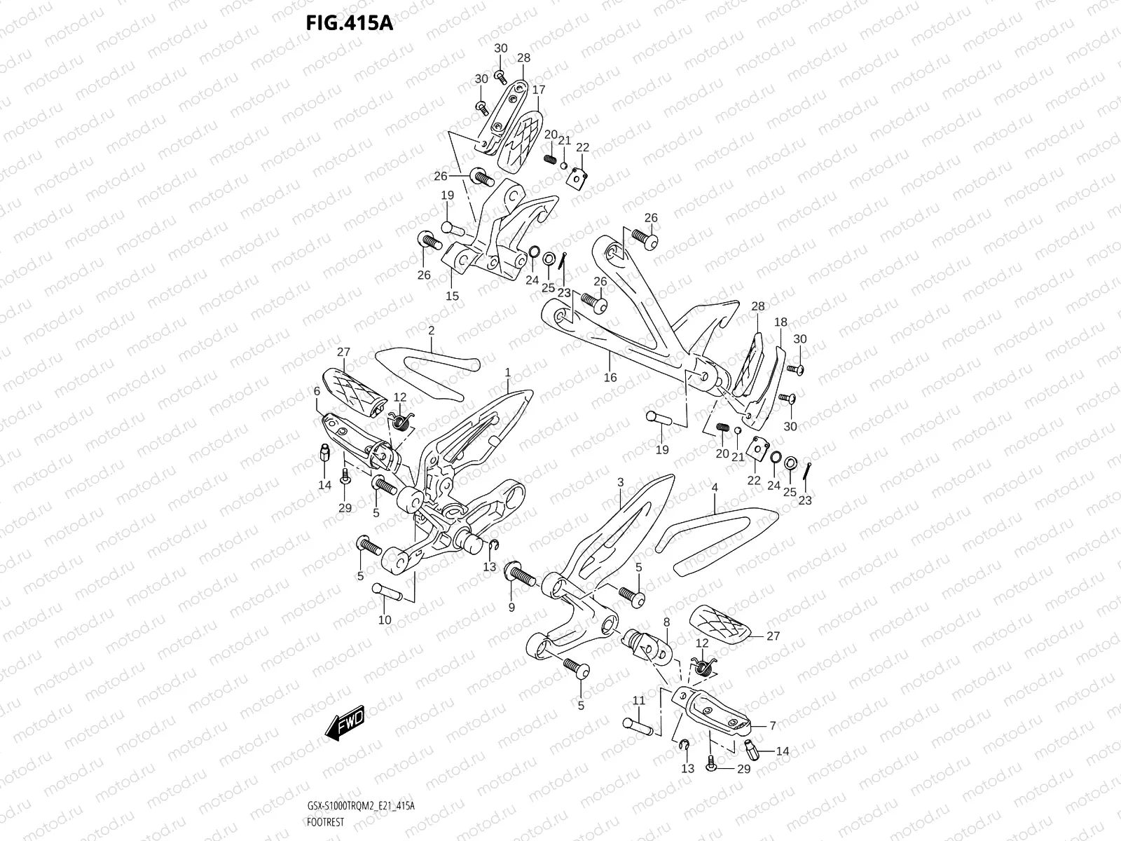 415A - FOOTREST