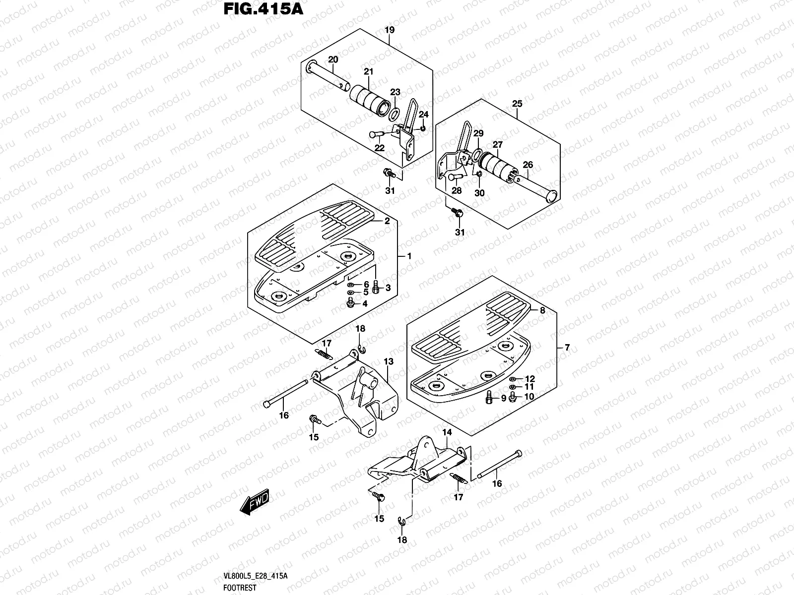 415A - FOOTREST