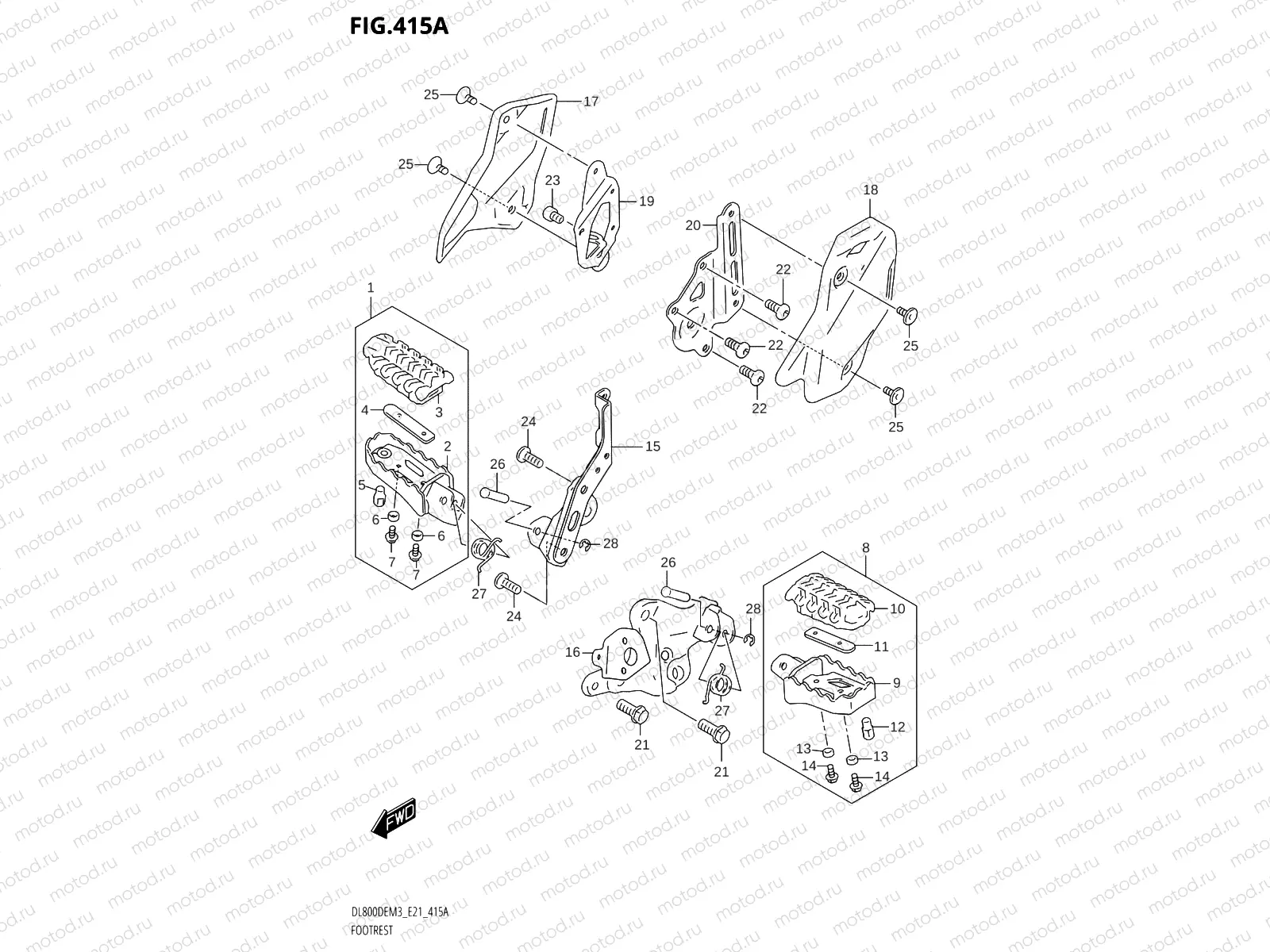 415A - FOOTREST