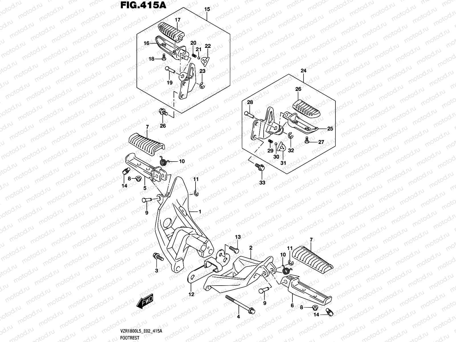 415A - FOOTREST