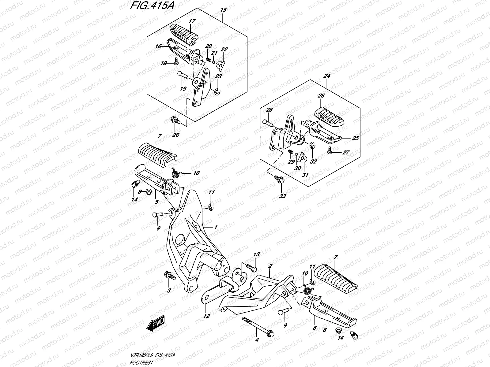 415A - FOOTREST