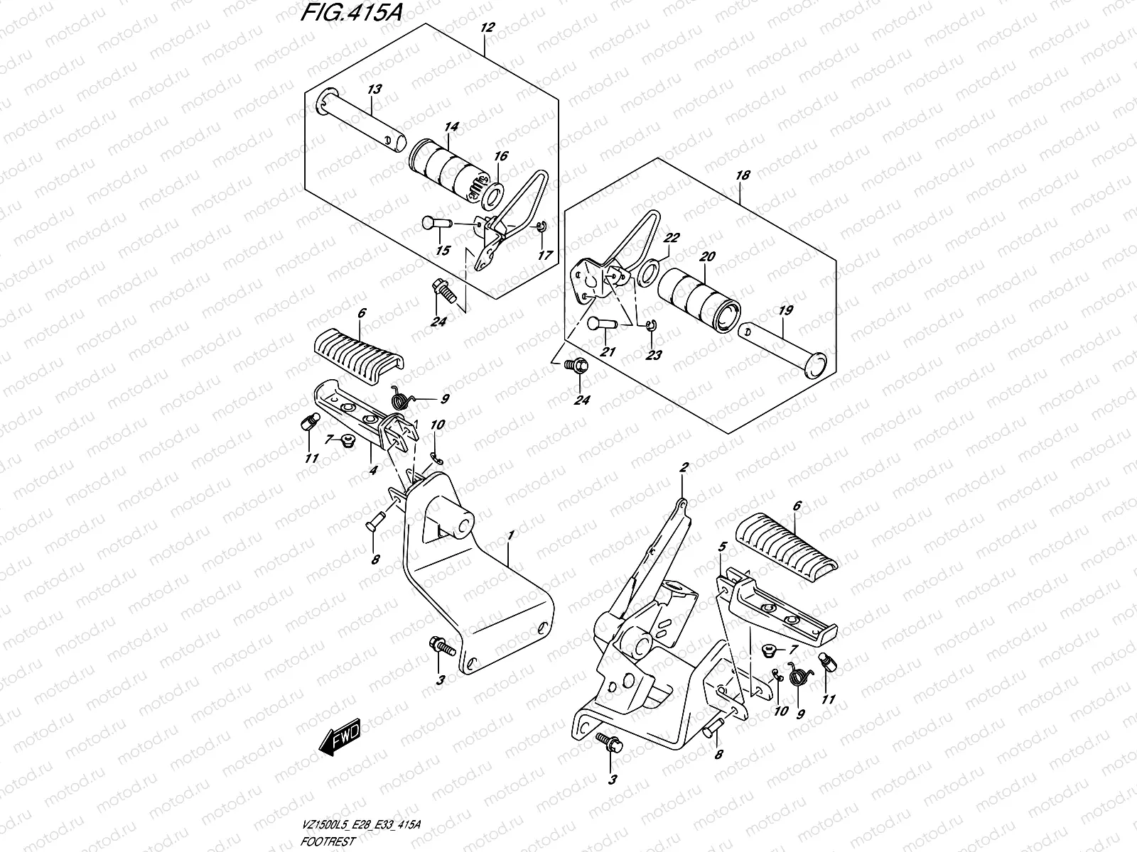415A - FOOTREST