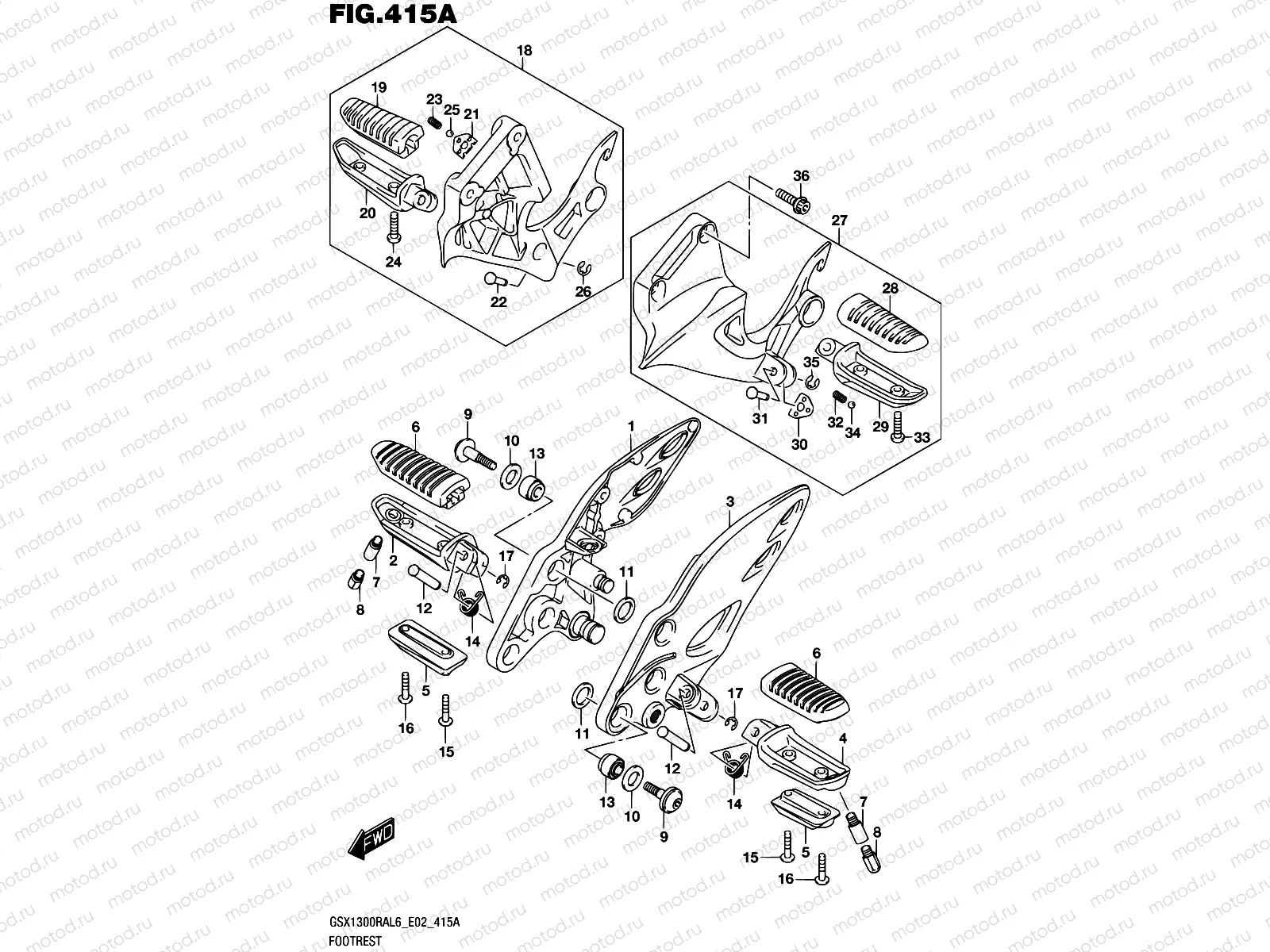 415A - FOOTREST