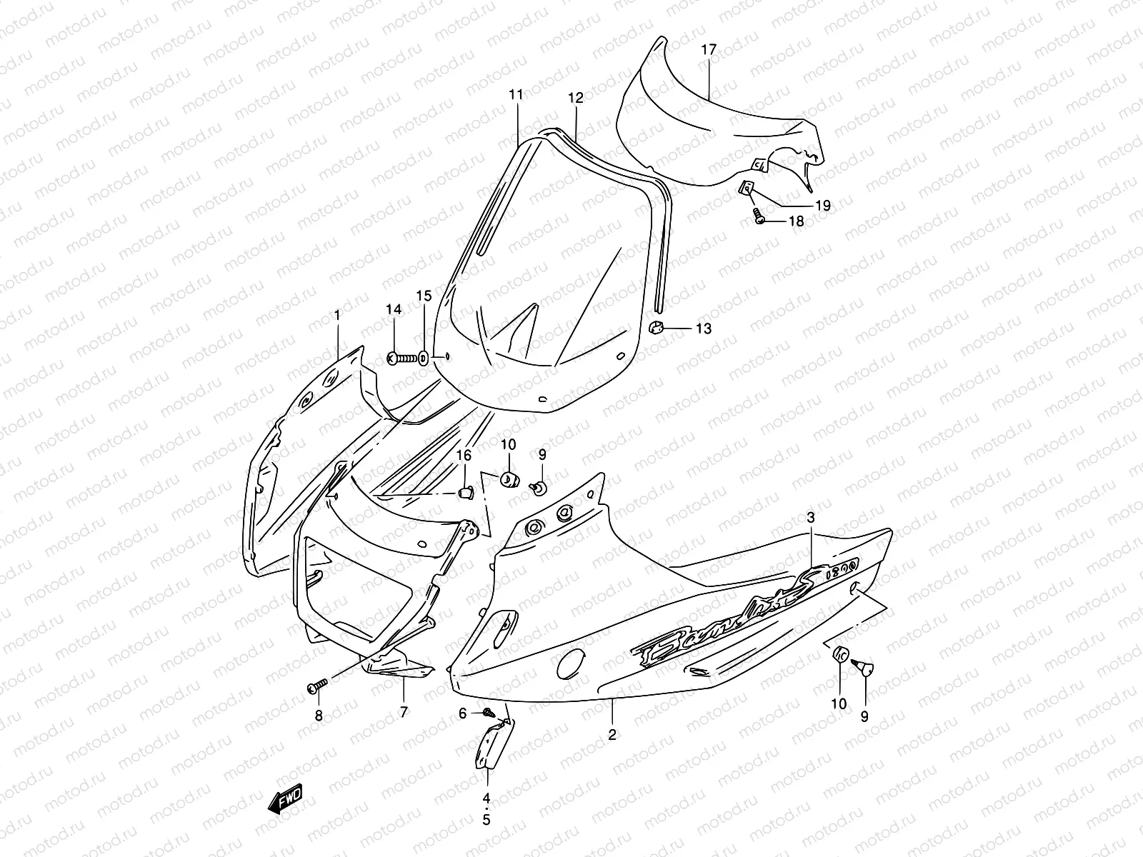 41A - COWLING BODY (MODEL W)