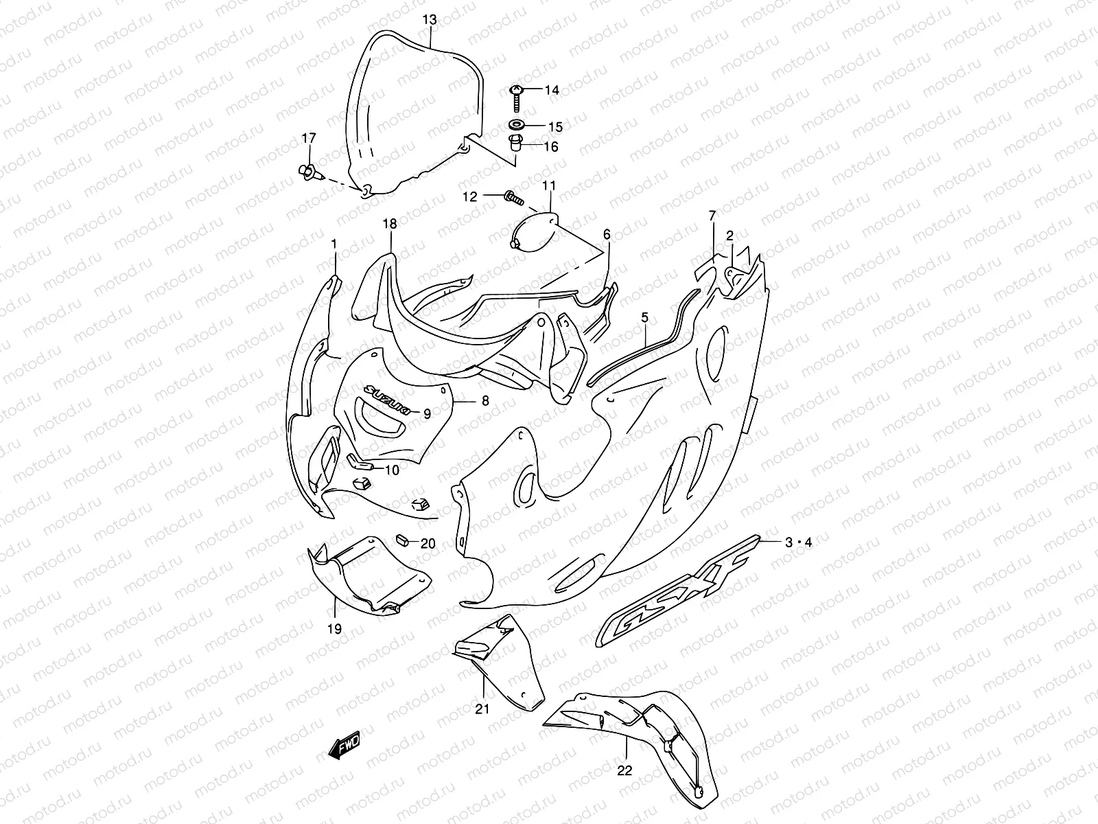 41A - COWLING BODY (MODEL X)