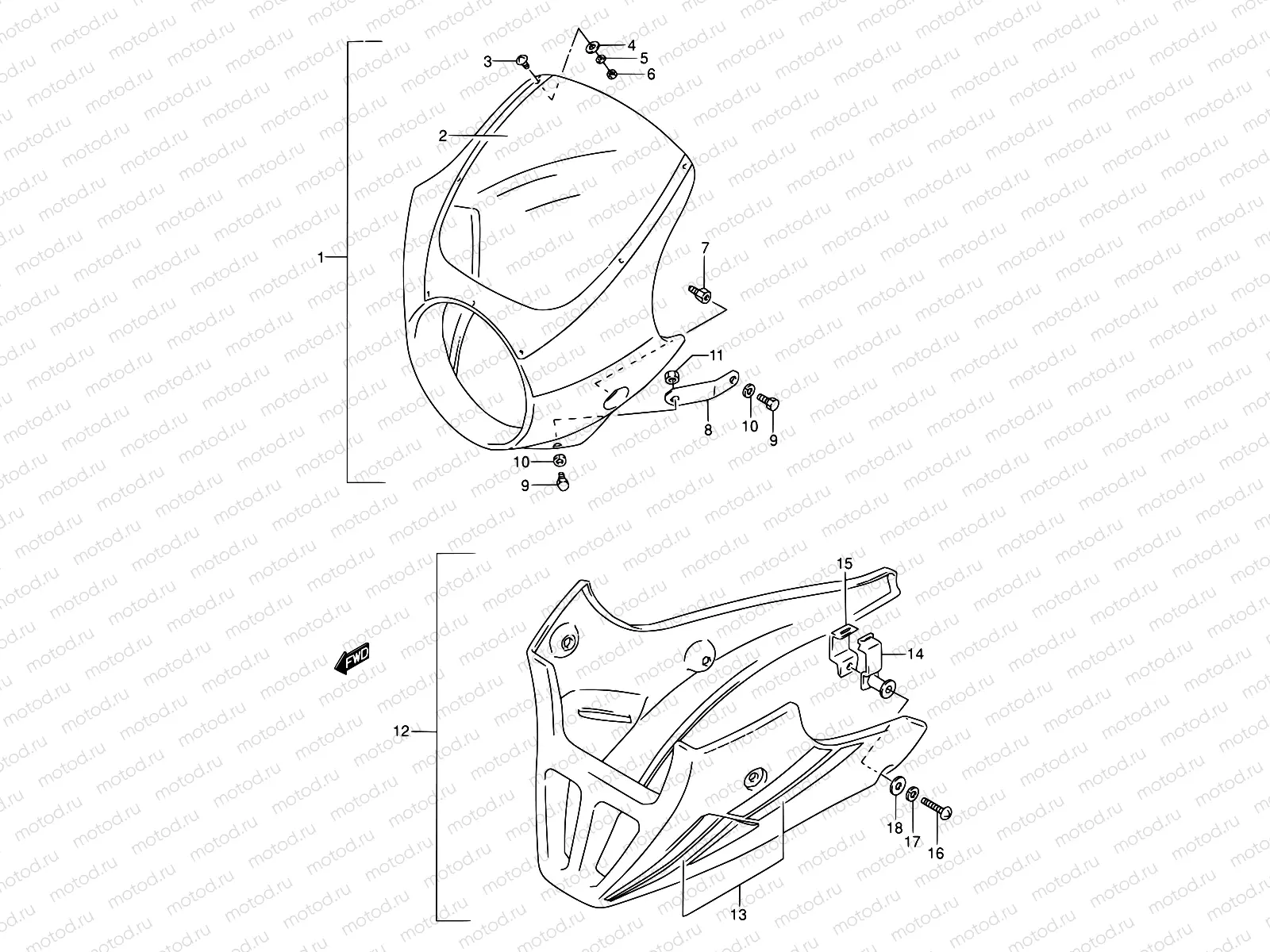 41A - COWLING (MODEL M/N/P/R/S/T OPTIONAL)