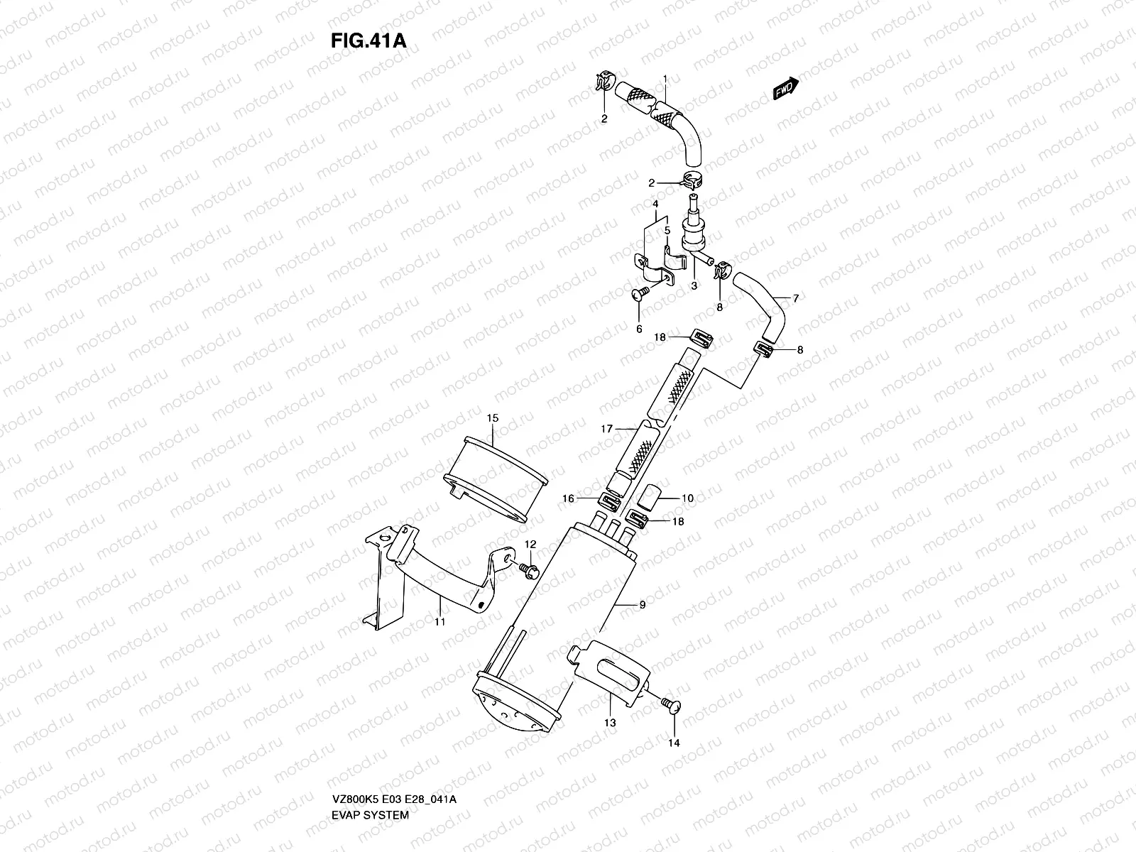 41A - EVAP SYSTEM (MODEL K9)