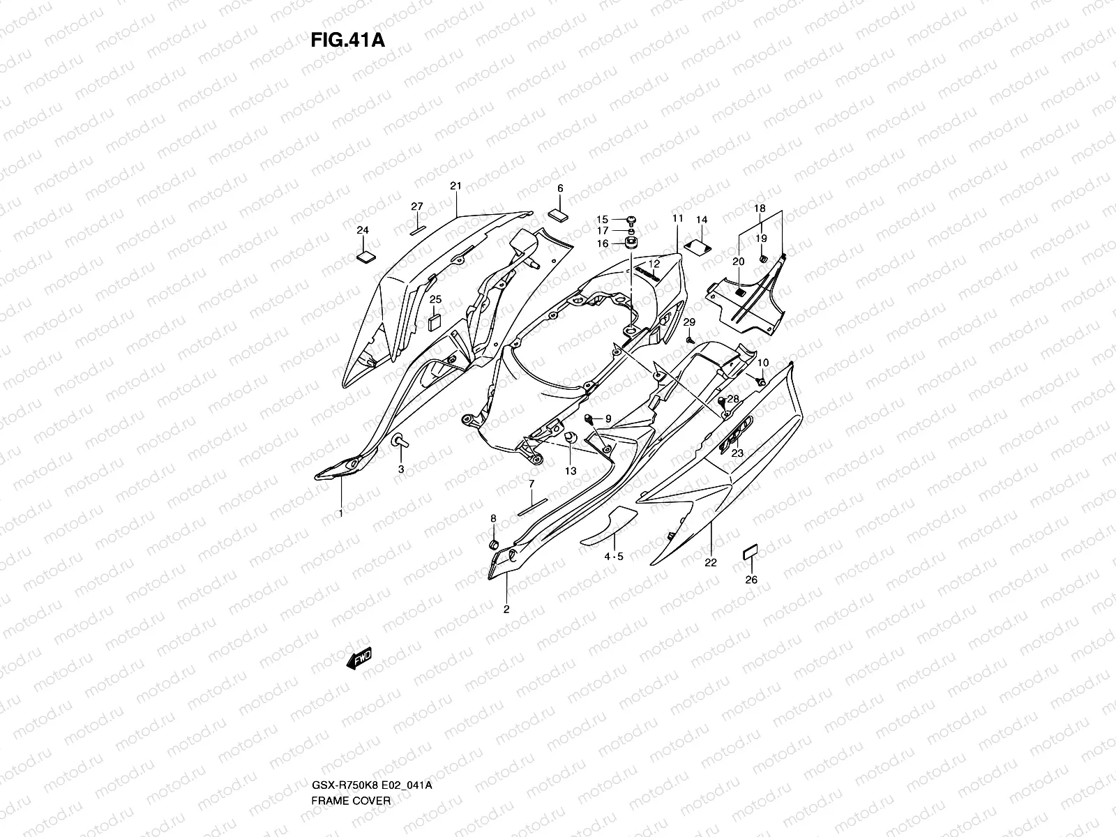 41A - FRAME COVER (MODEL K9)