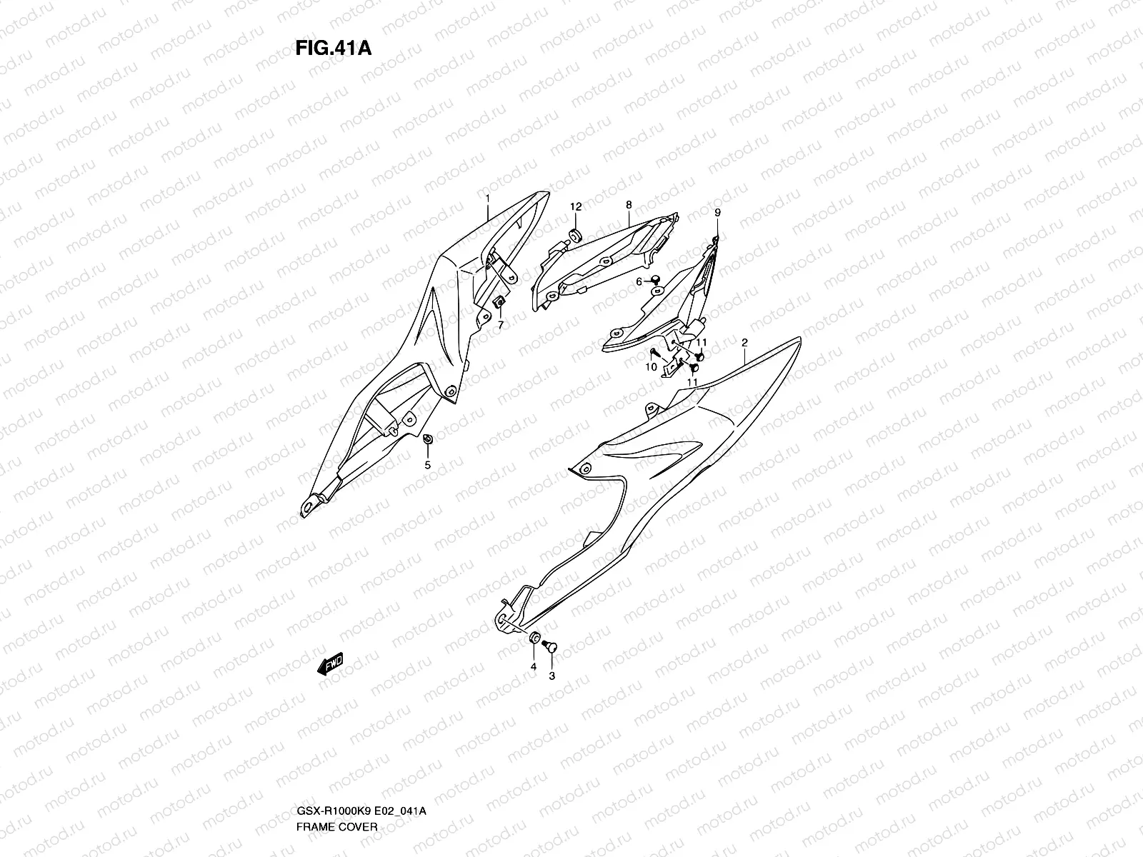 41A - FRAME COVER (MODEL L0)