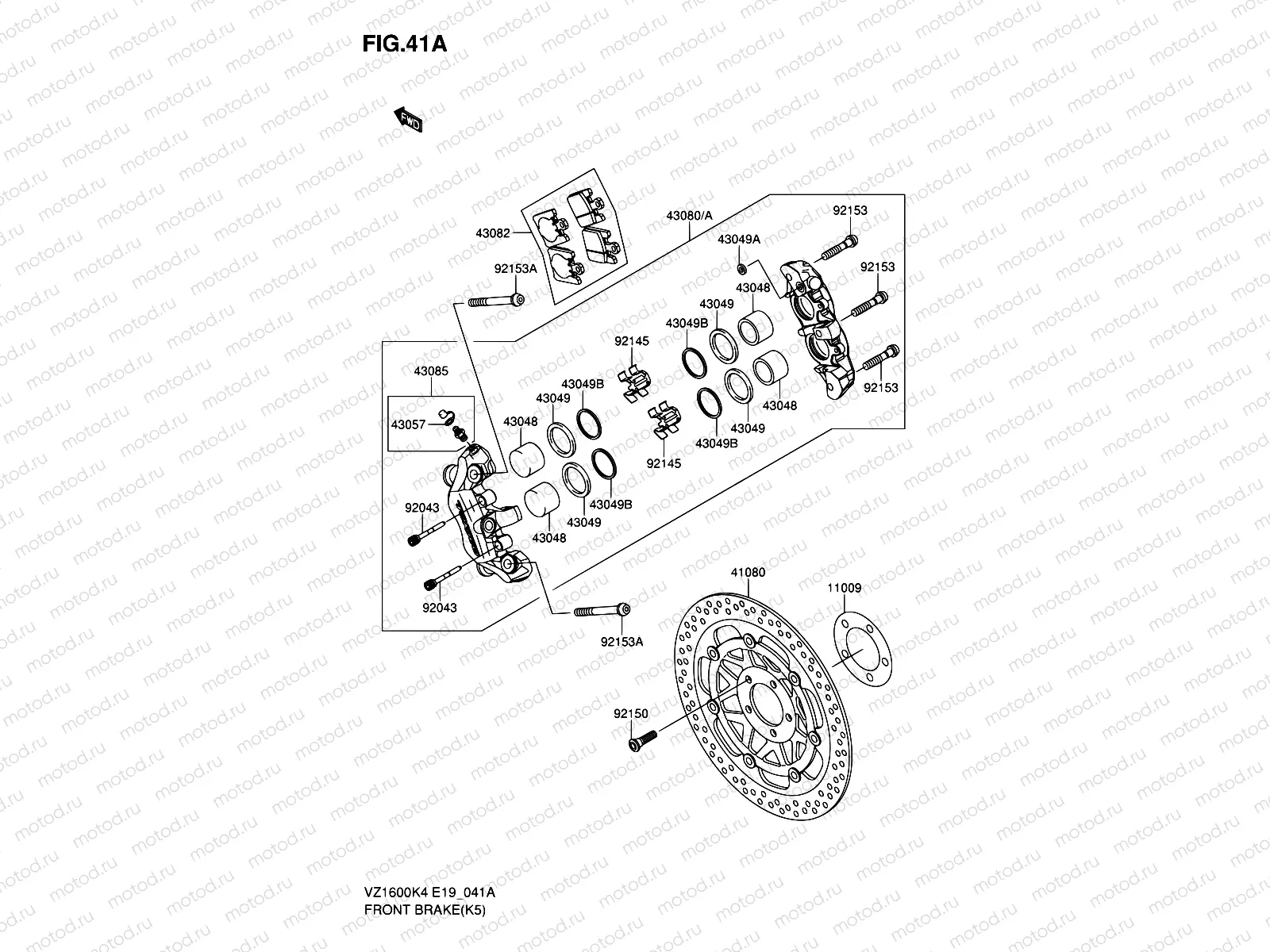 41A - FRONT BRAKE(K5)