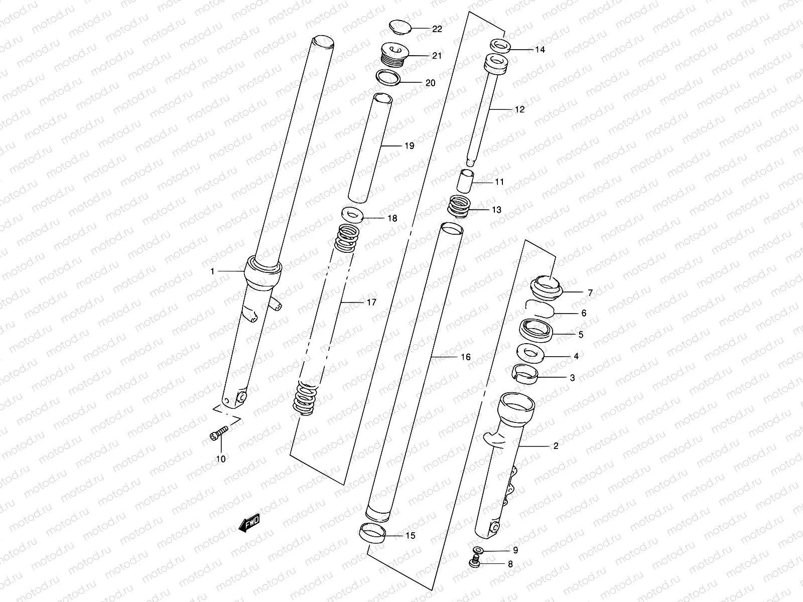 41A - FRONT DAMPER (MODEL Y/K1)