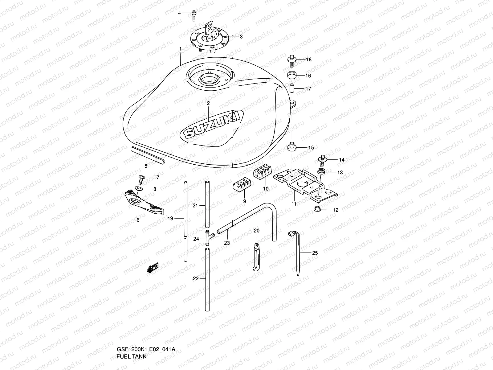 41A - FUEL TANK (MODEL K2/K3)