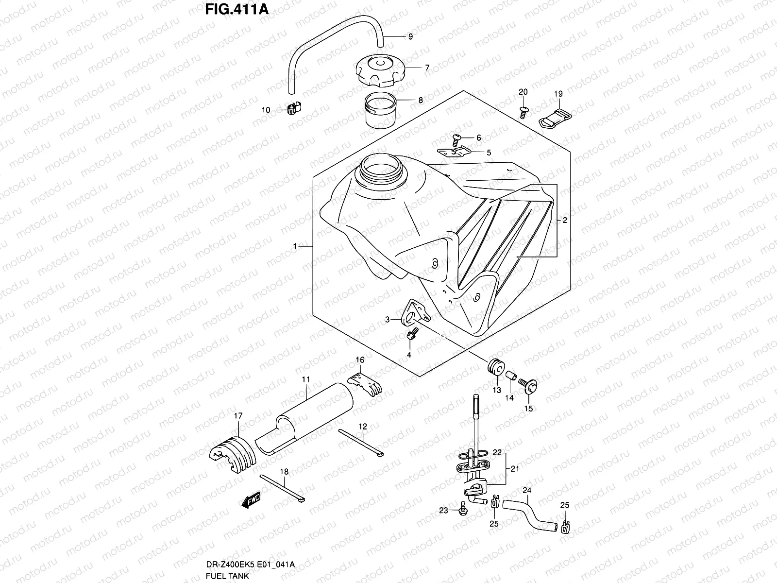 41A - FUEL TANK (MODEL K6)