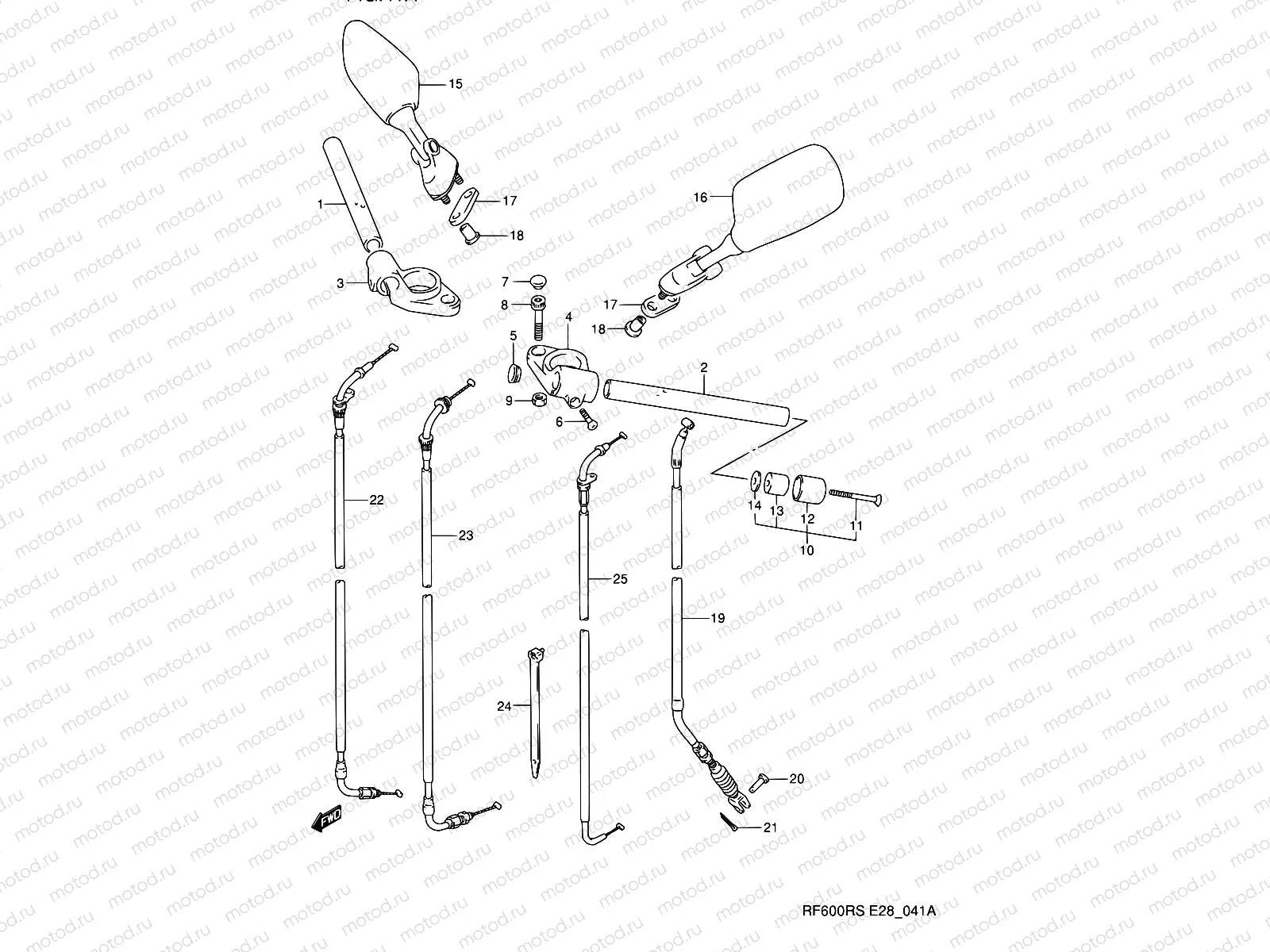 41A - HANDLE BAR (MODEL R/S)