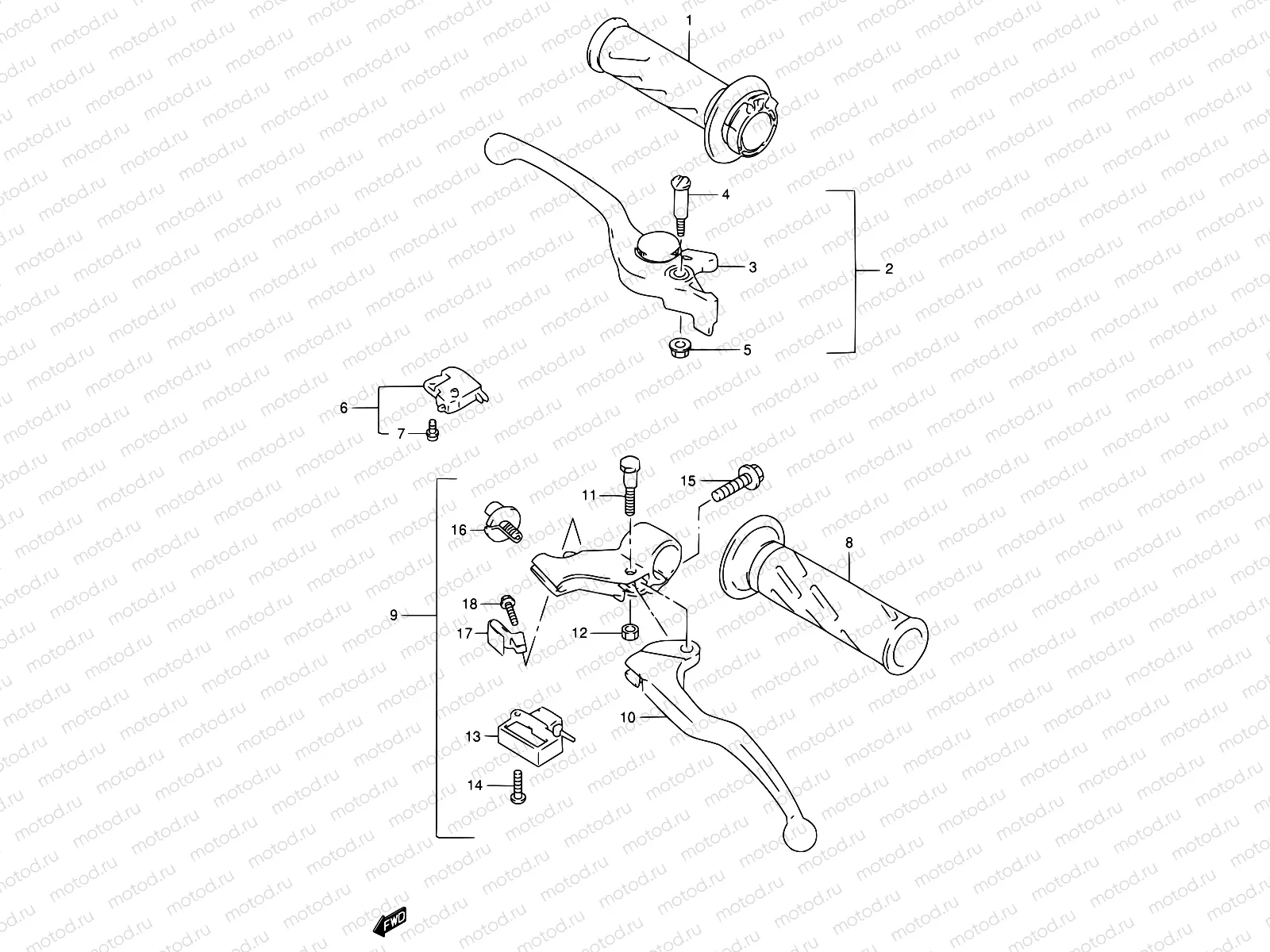 41A - HANDLE LEVER (MODEL W/X)