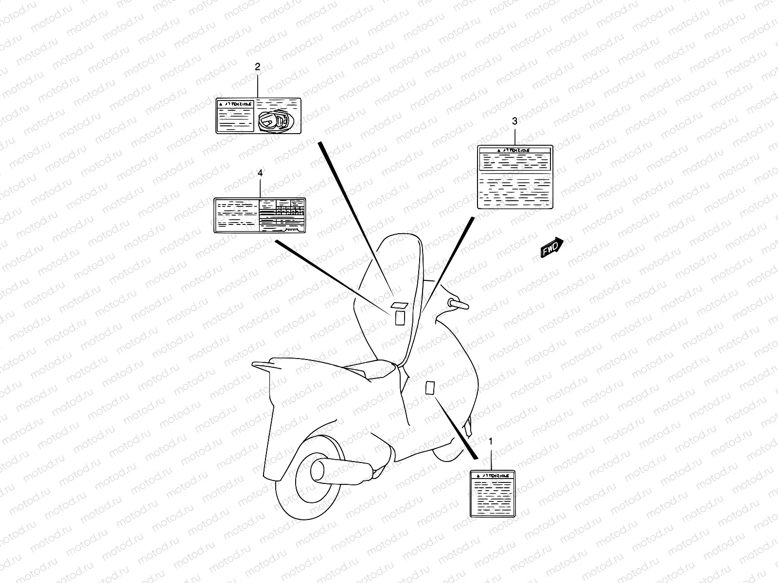 41A - LABEL (MODEL W/X/Y)