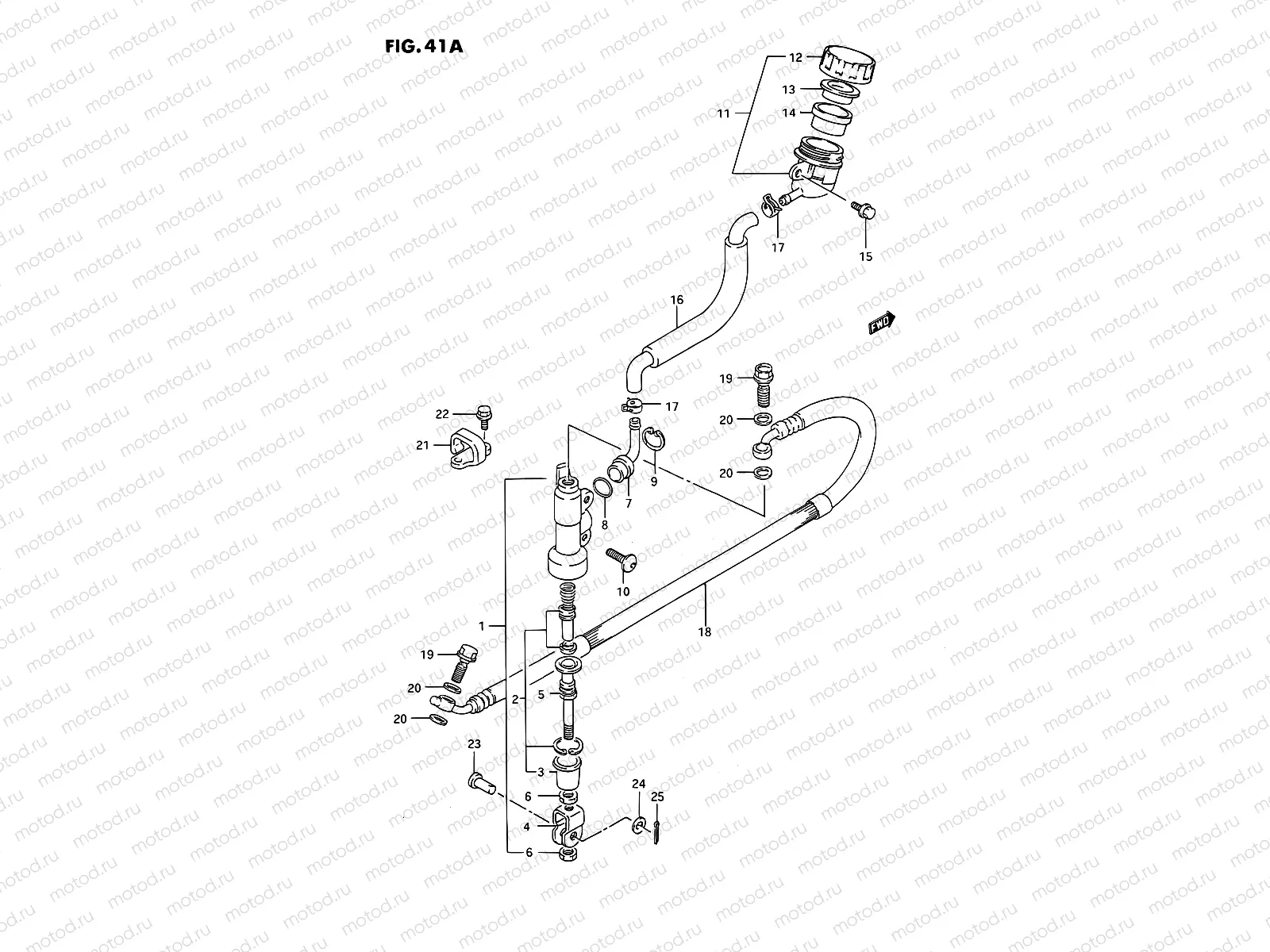 41A - REAR MASTER CYLINDER (MODEL M/N/P/R/S)