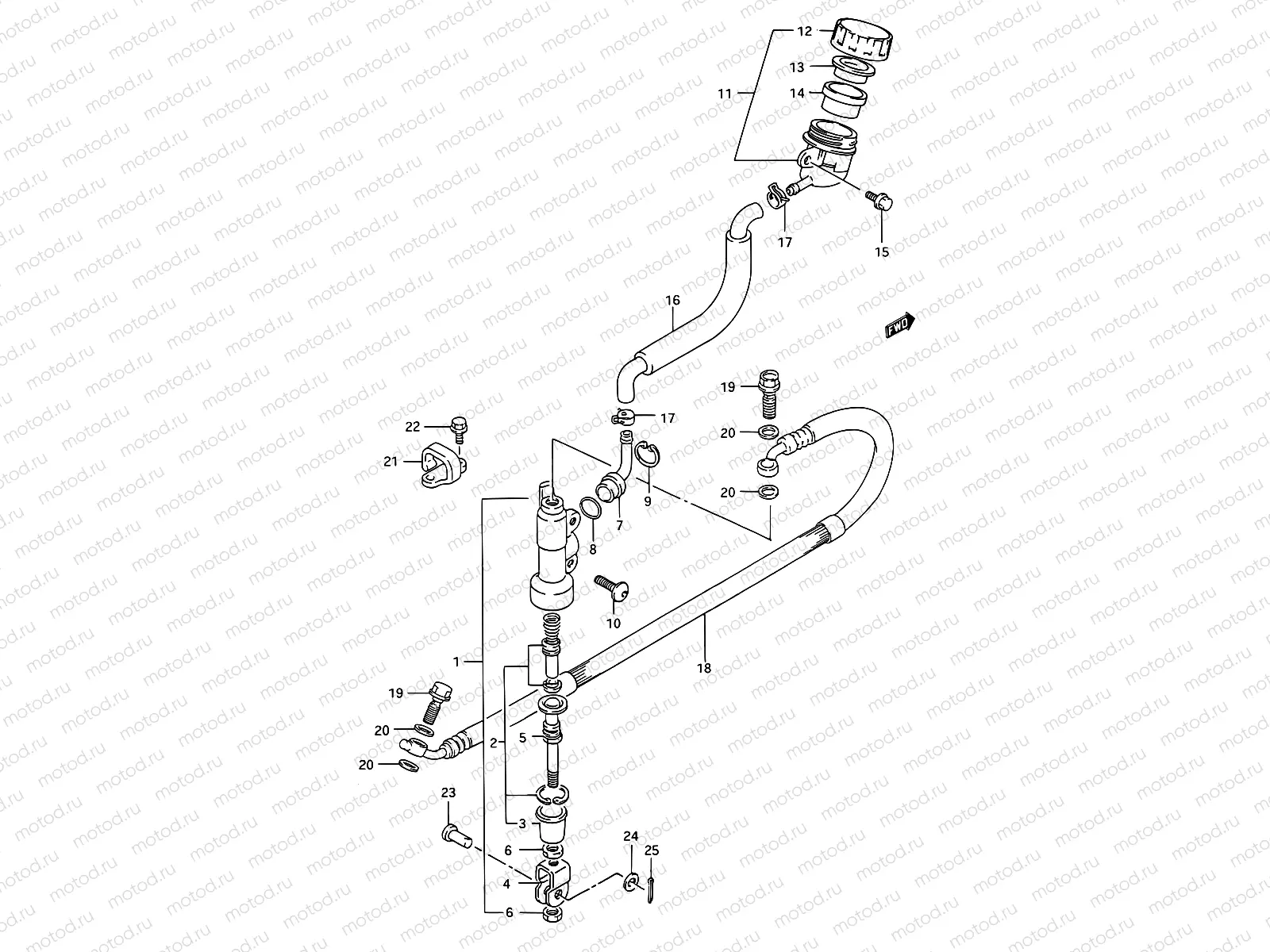 41A - REAR MASTER CYLINDER (MODEL M/N/P/R/S)