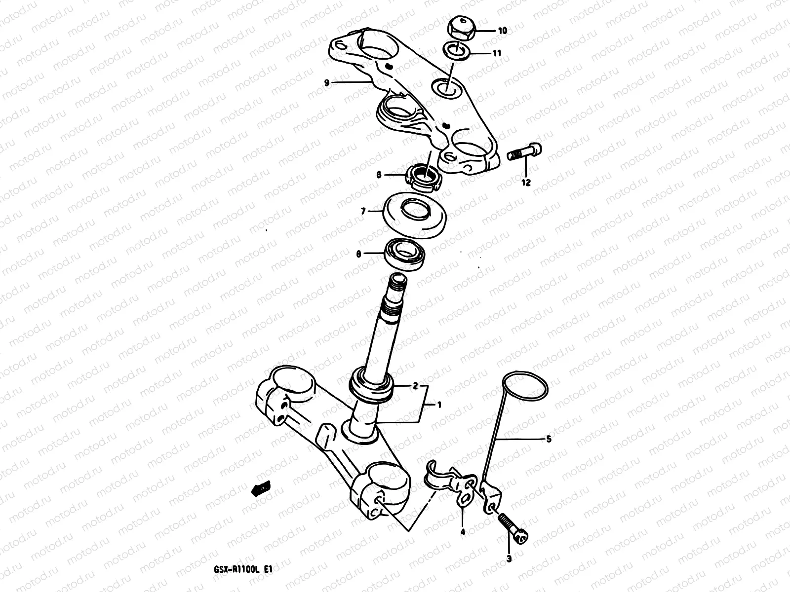 41A - STEERING STEM (MODEL L)