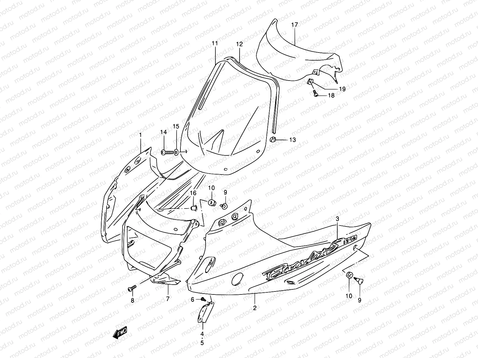 41B - COWLING BODY (MODEL X)