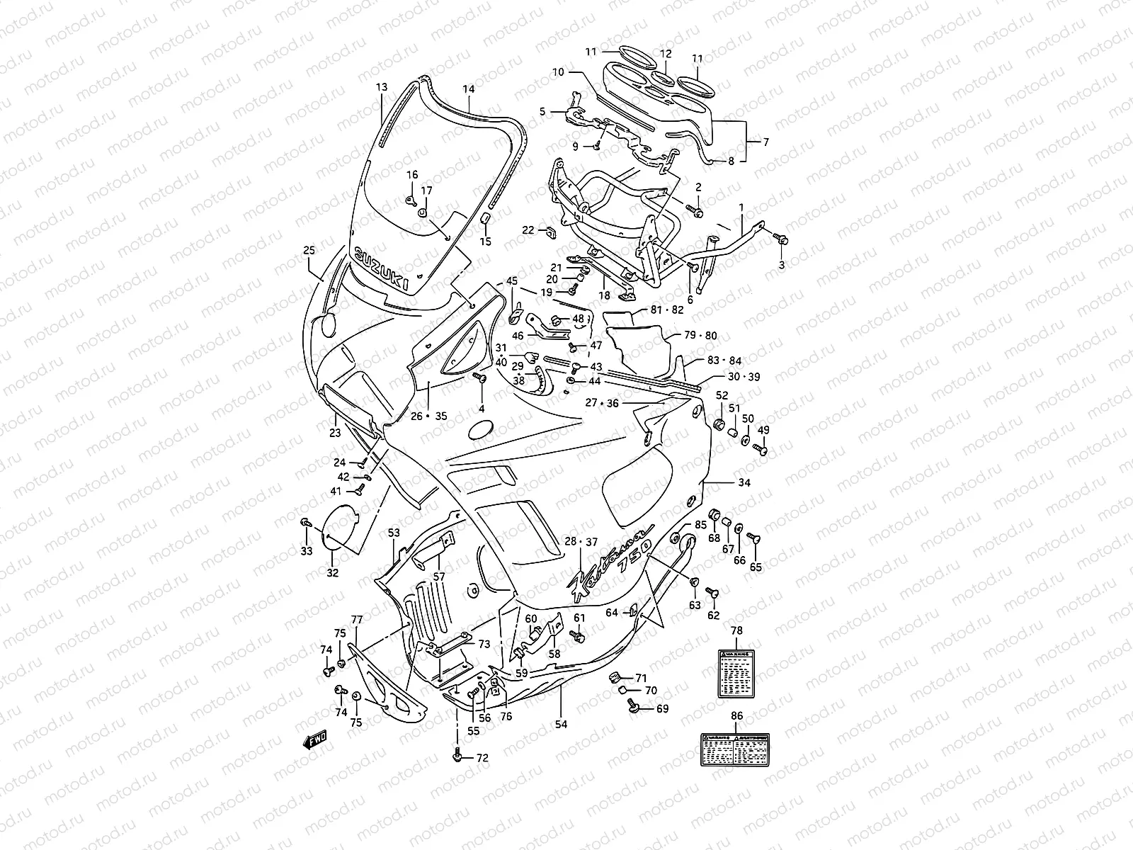 41B - COWLING (MODEL M)