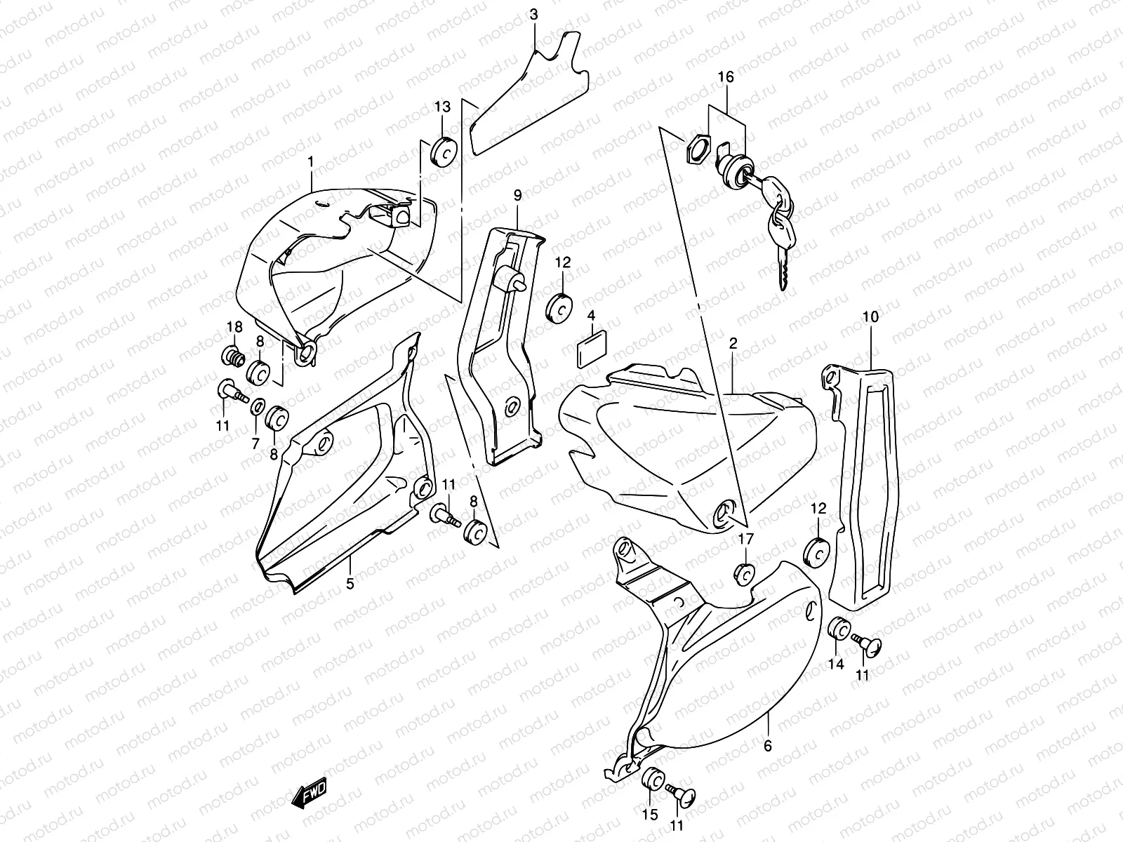 41B - FRAME COVER (MODEL K3)
