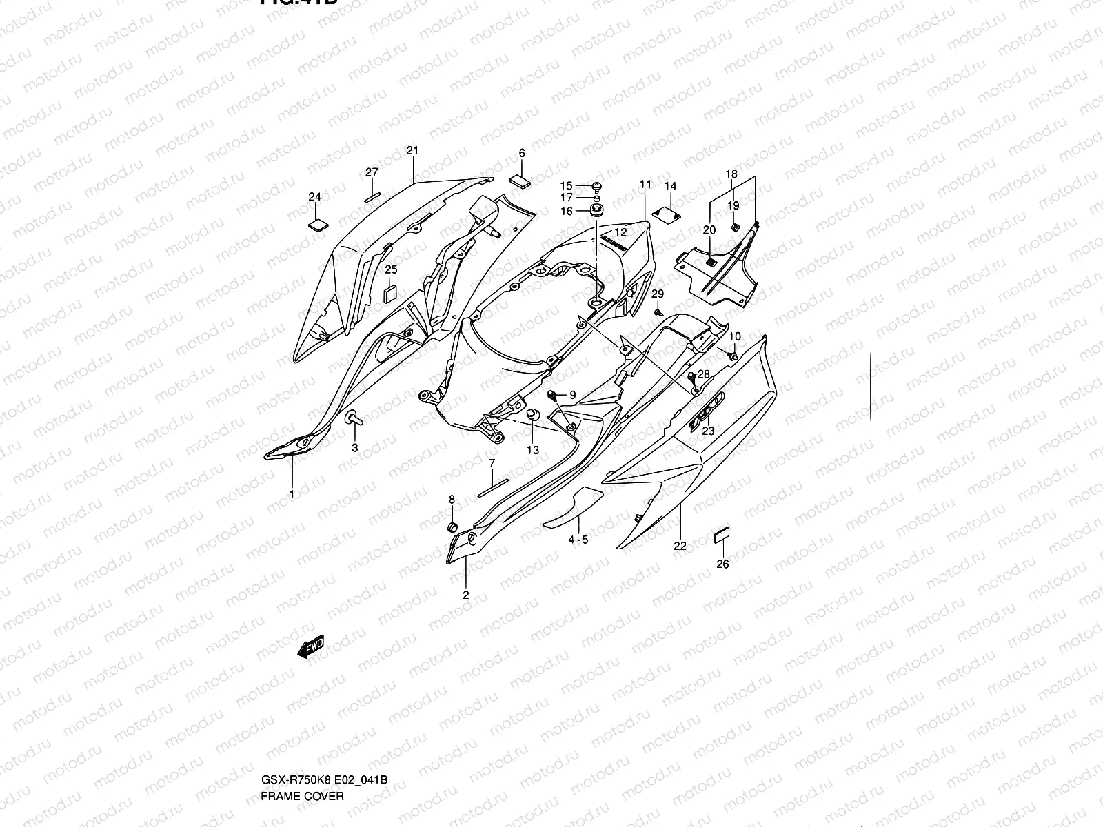 41B - FRAME COVER (MODEL L0)