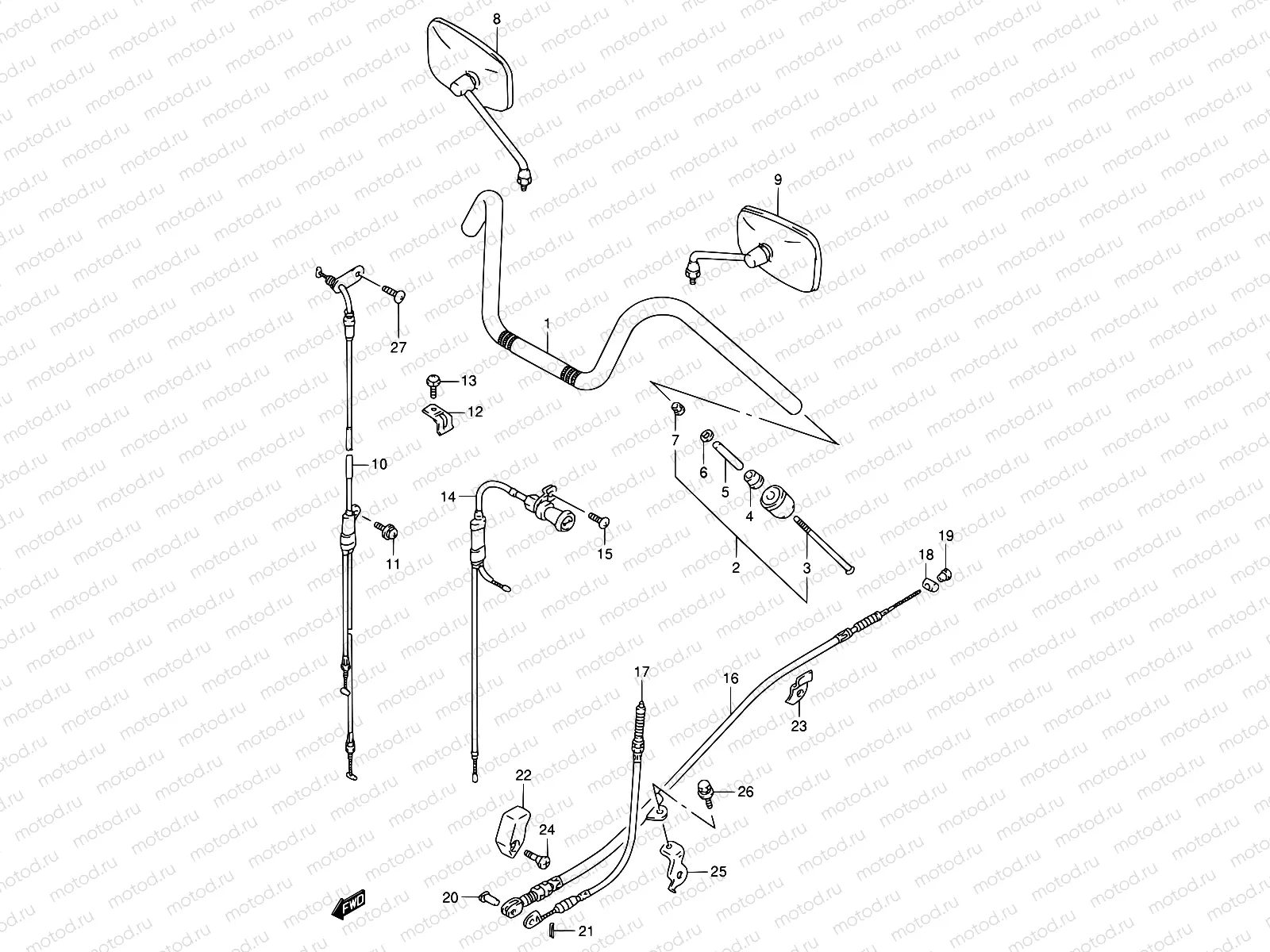 41B - HANDLEBAR (MODEL V)