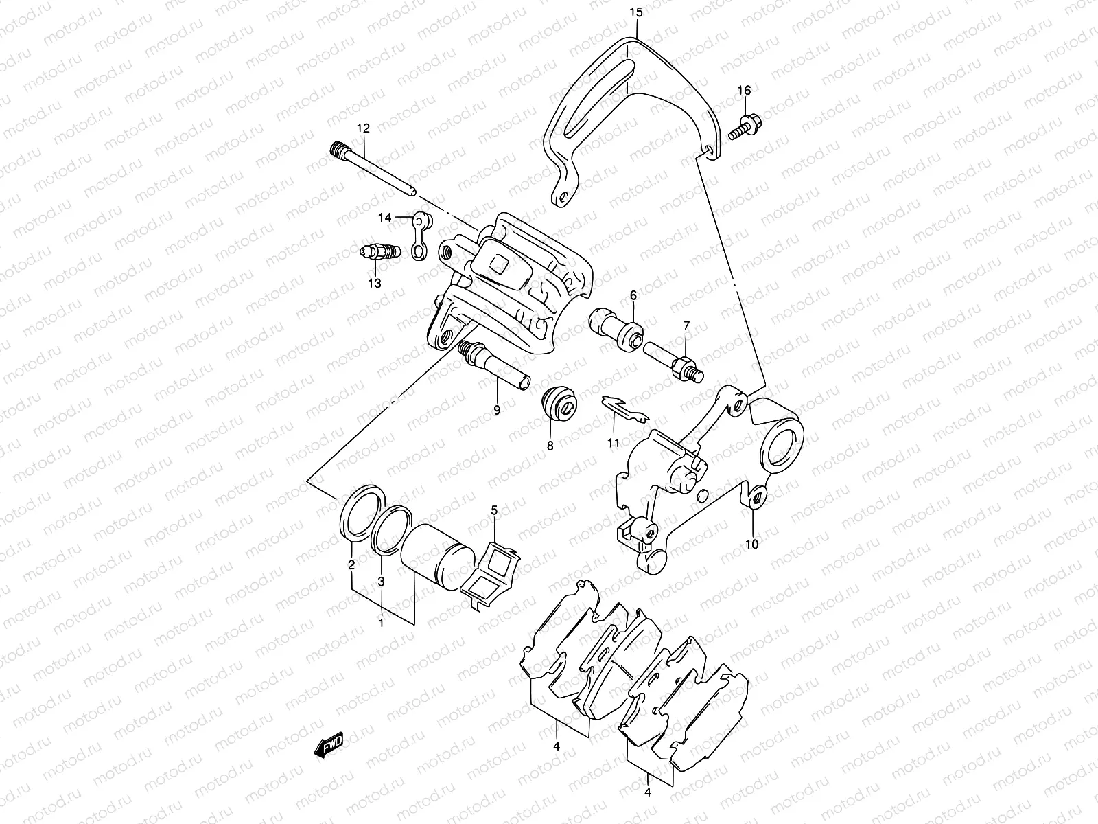 41B - REAR CALIPERS (MODEL N)