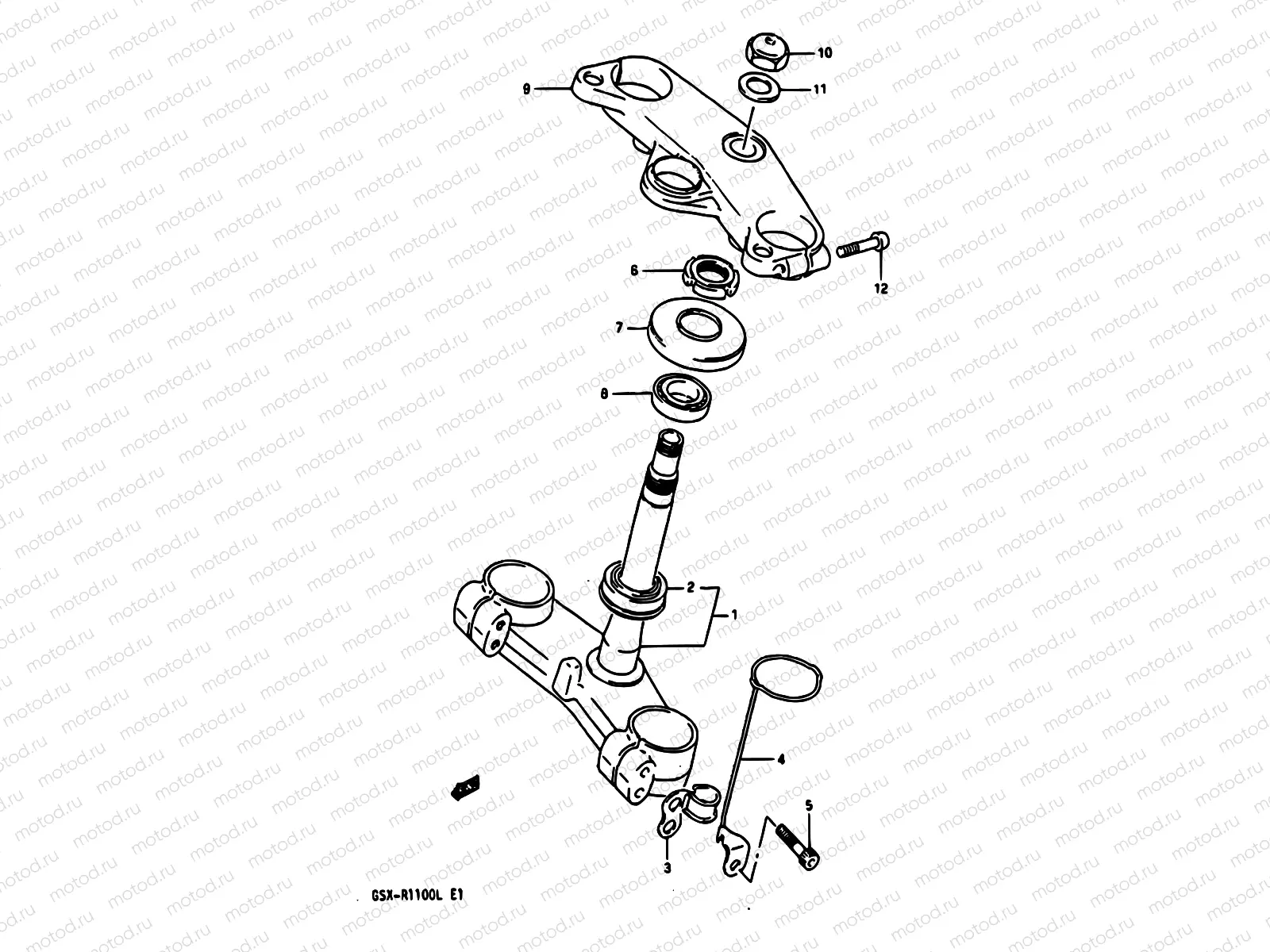 41B - STEERING STEM (MODEL L E24)