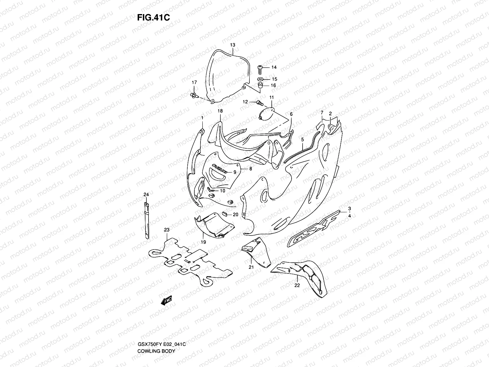 41C - COWLING BODY (MODEL K1)
